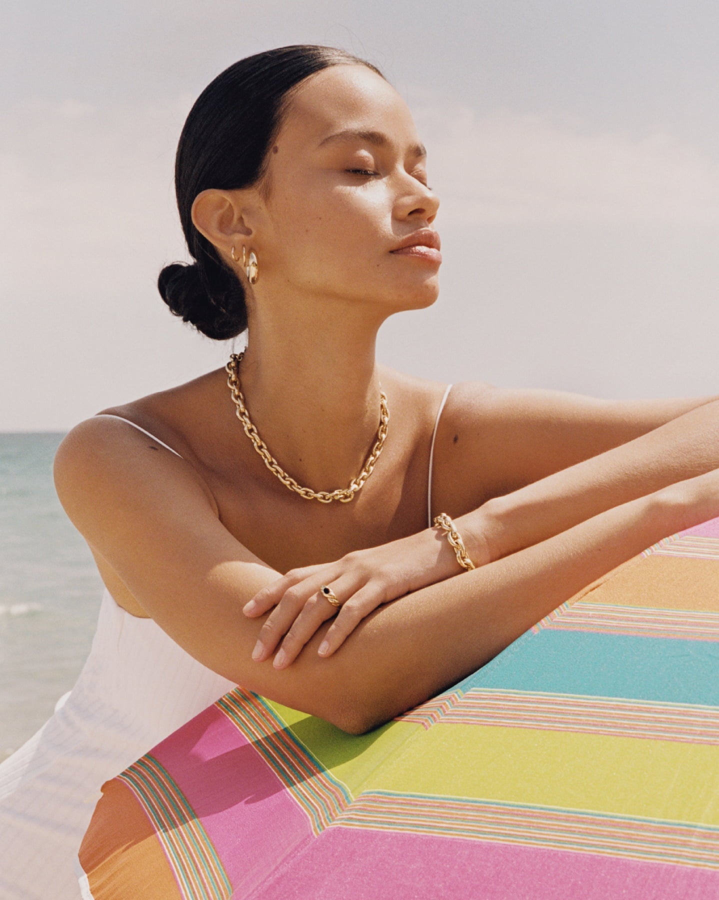 BRUNA The Label Earrings Mimosa Large Hoops