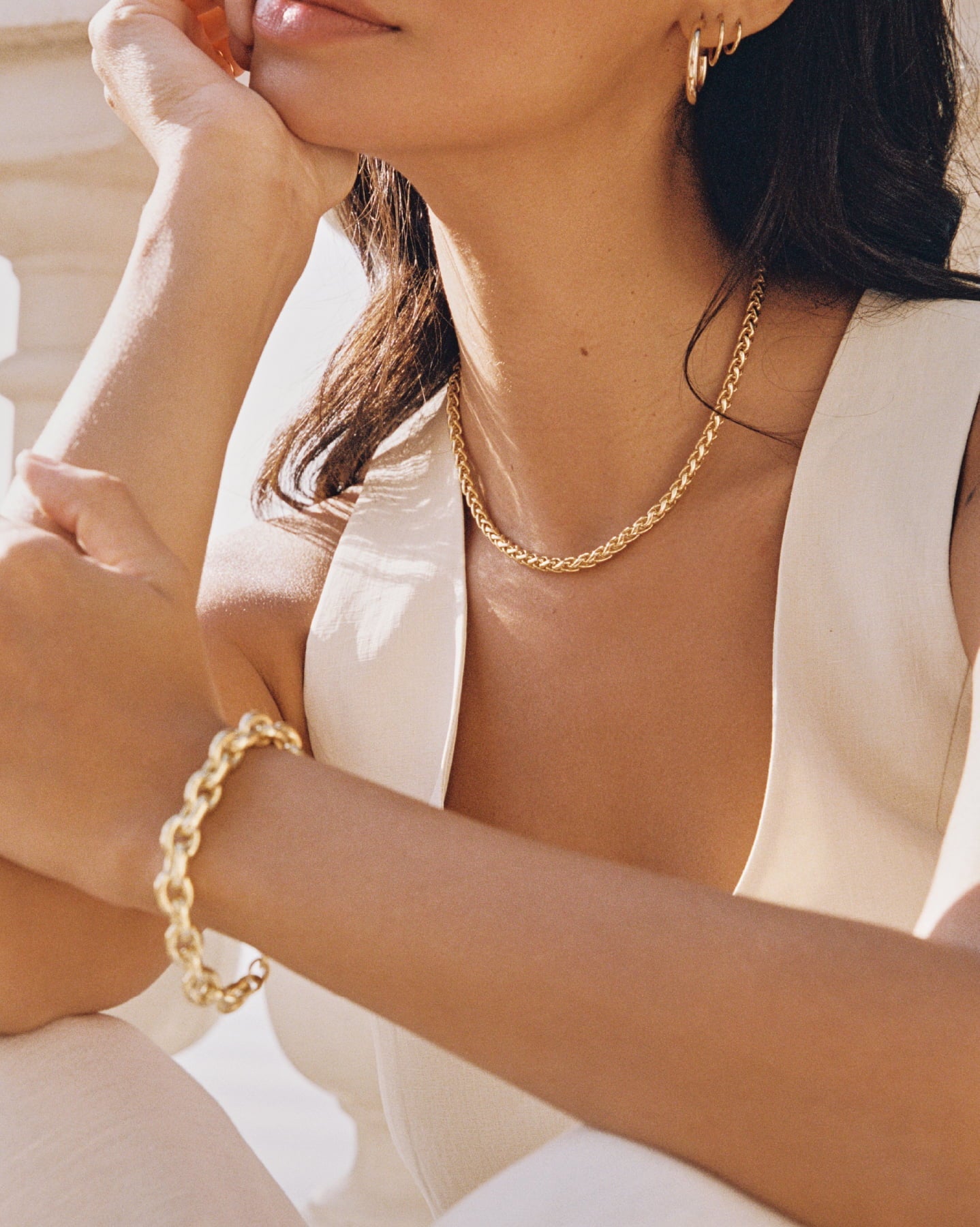 BRUNA The Label Earrings Mimosa Large Hoops