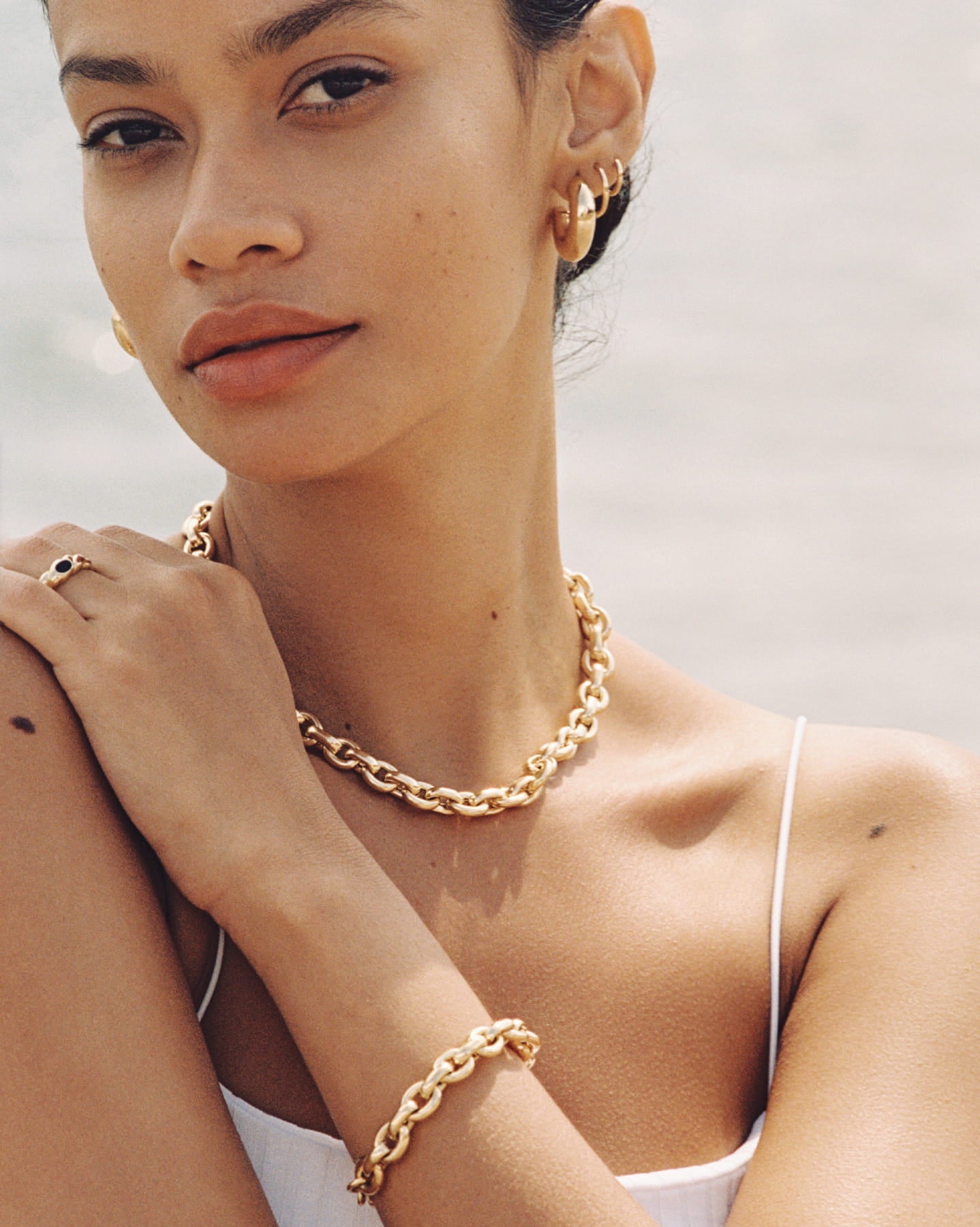 BRUNA The Label Earrings Mimosa Large Hoops