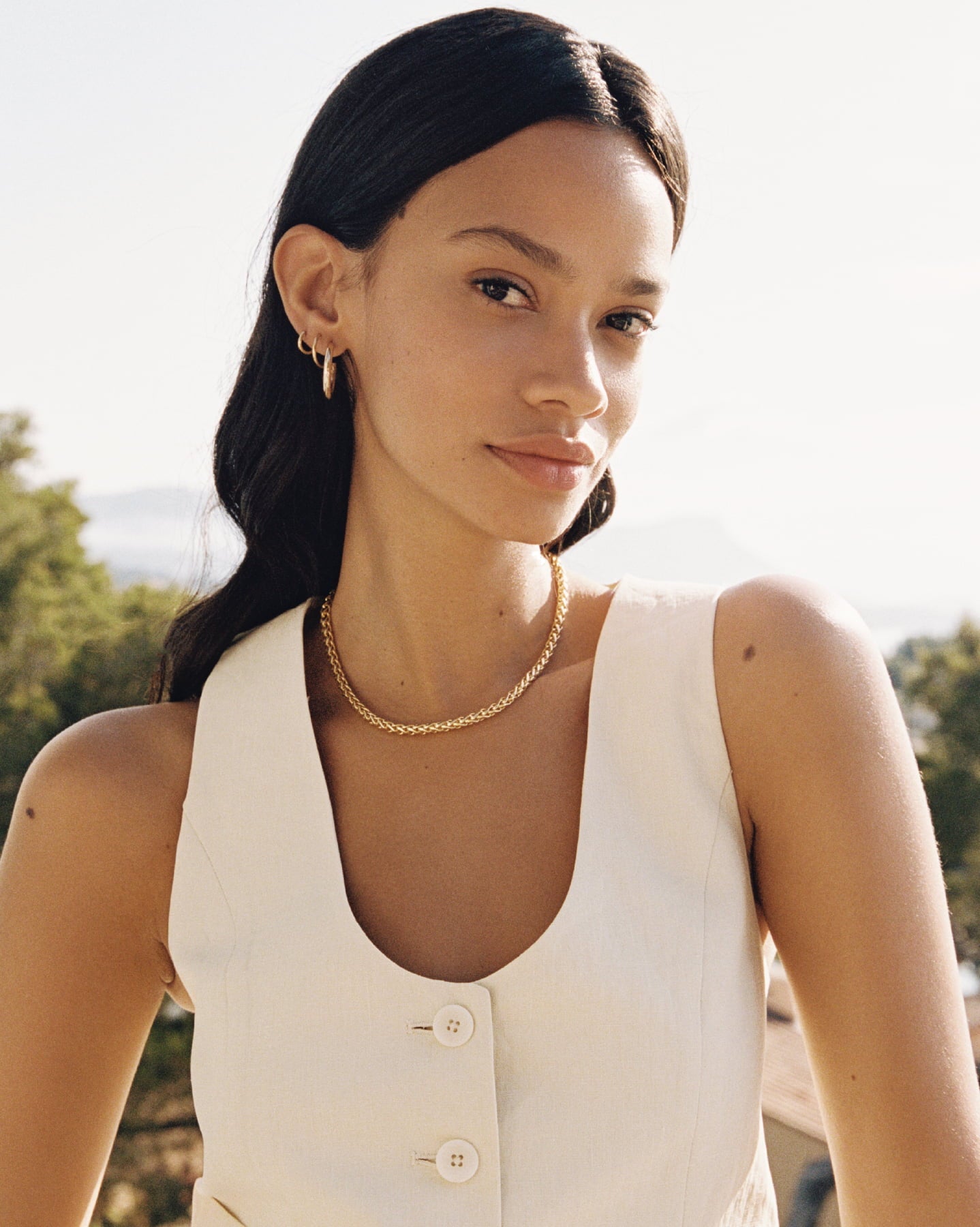 BRUNA The Label Earrings Mimosa Large Hoops