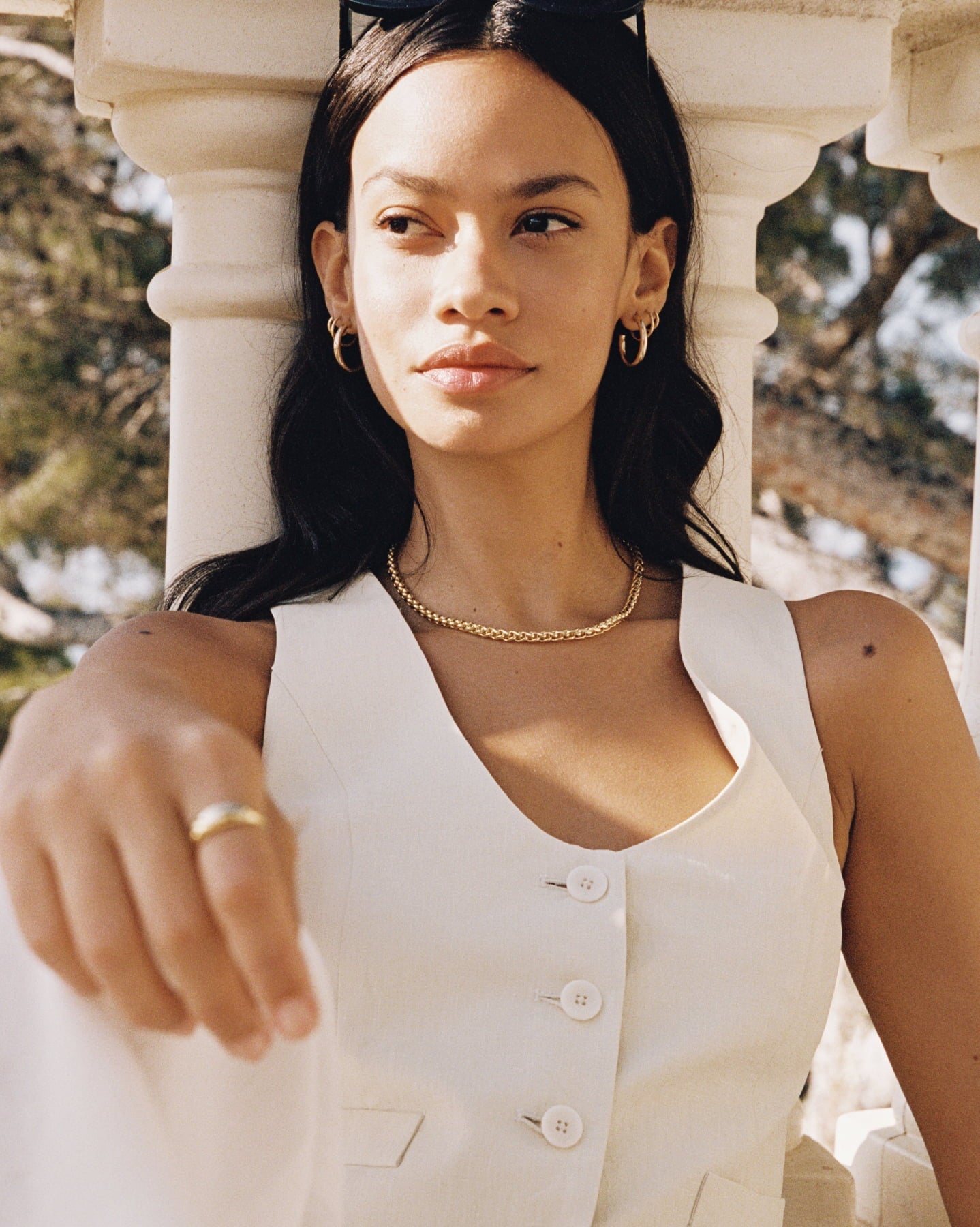 BRUNA The Label Earrings Mimosa Medium Hoops