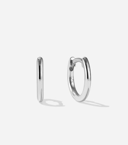 BRUNA The Label Earrings 14k Weißgold Mimosa Small Hoops