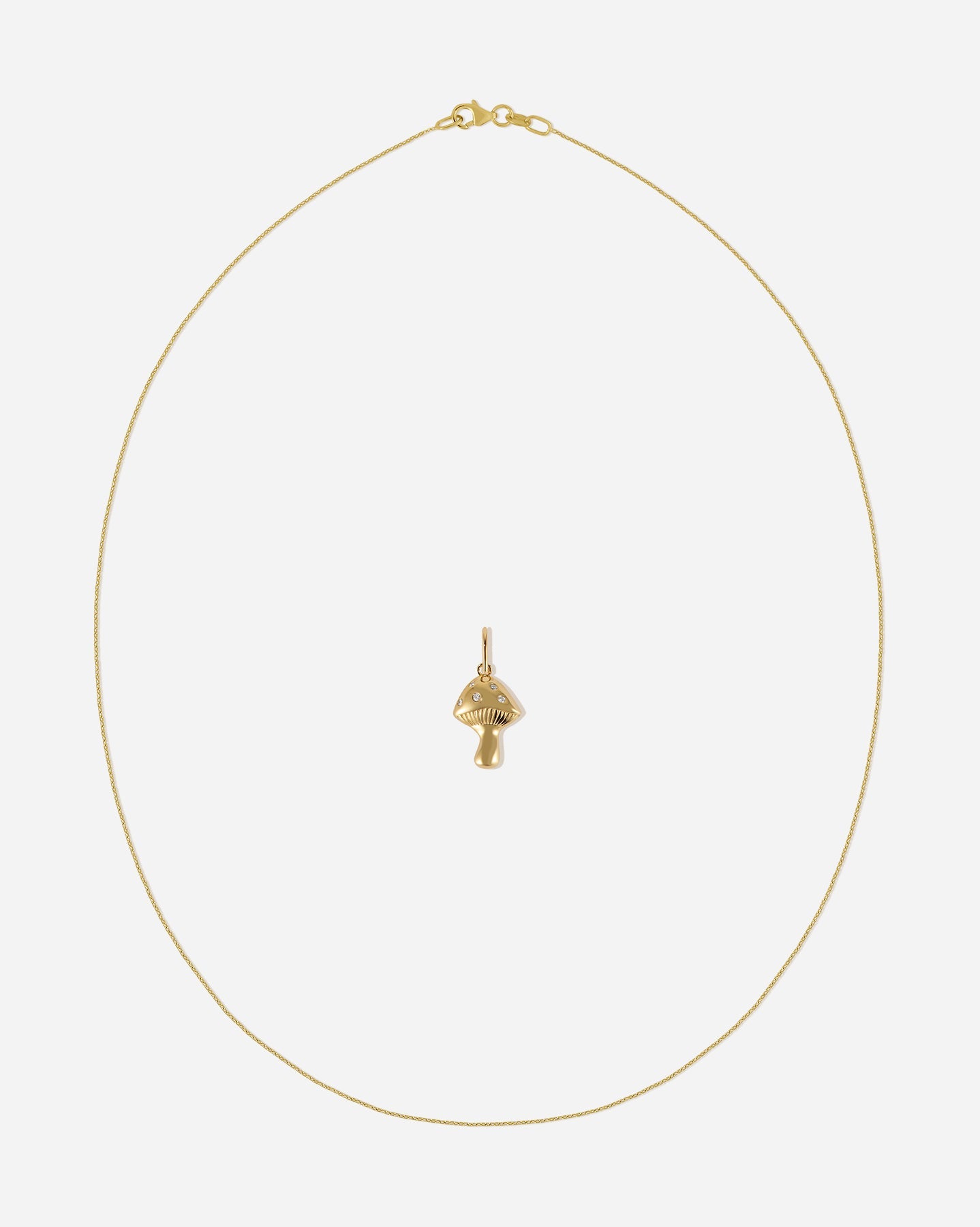 BRUNA The Label Sets 14k Massivgold / Laborgezüchtete Diamanten Mushroom Charm Set