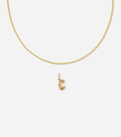BRUNA The Label Sets C / 18k Gold Vermeil / Topaz Nîmes Bubble Letter Topaz Set