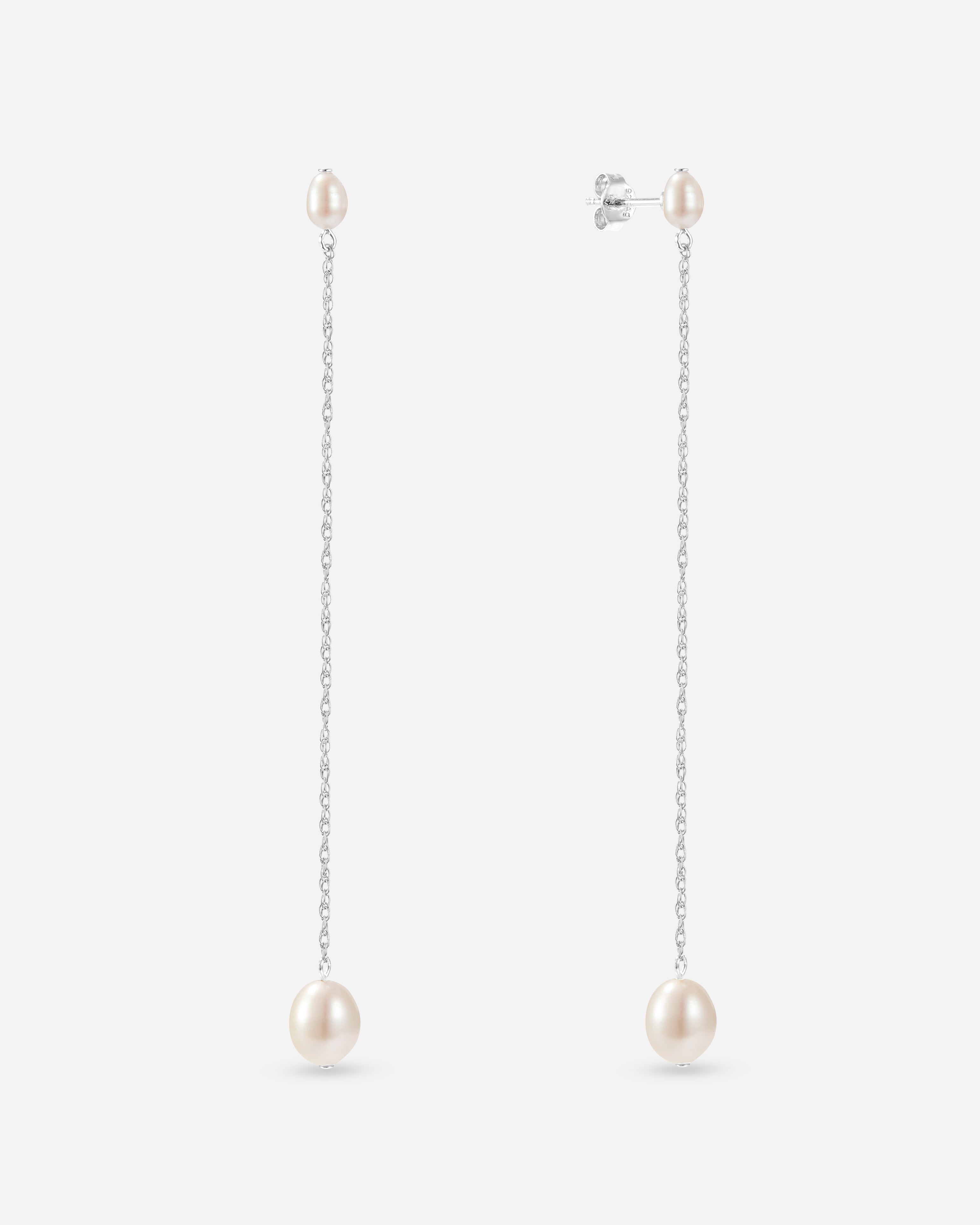 BRUNA The Label Earrings 925 Sterling Silber / Perlen Paloma Long Earrings