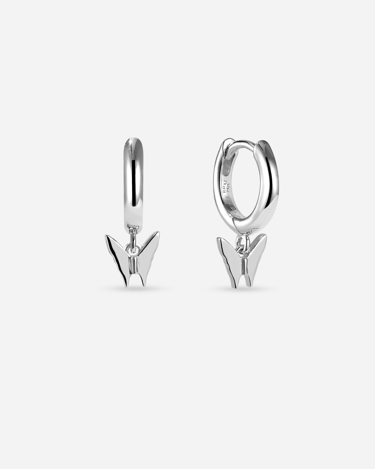 BRUNA The Label Earrings 925 Sterling Silber Papillon Mini Hoops