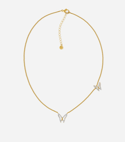 BRUNA The Label Necklace 18k Gold Vermeil / Topaz Papillon Necklace