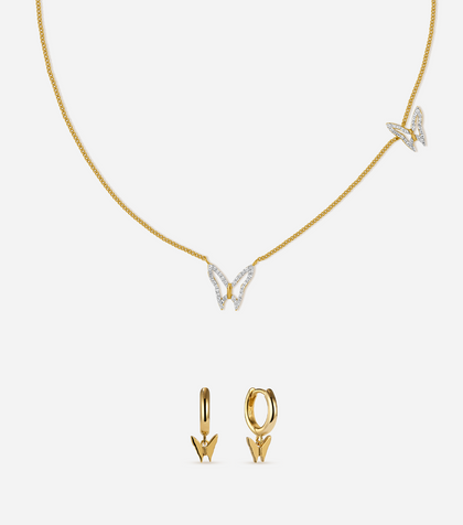BRUNA The Label Sets 18k Gold Vermeil Papillon Set