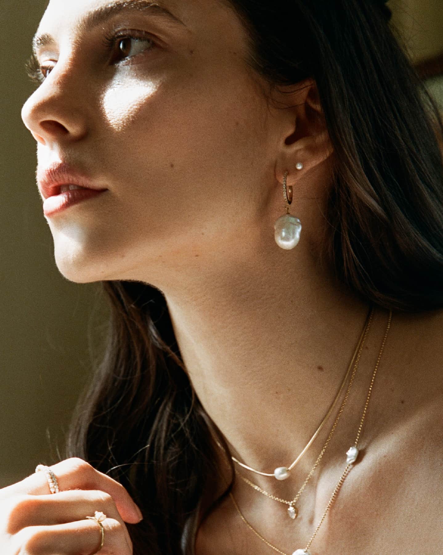 BRUNA The Label Earrings 14k Massivgold / Laborgezüchtete Diamanten Praiano Earrings