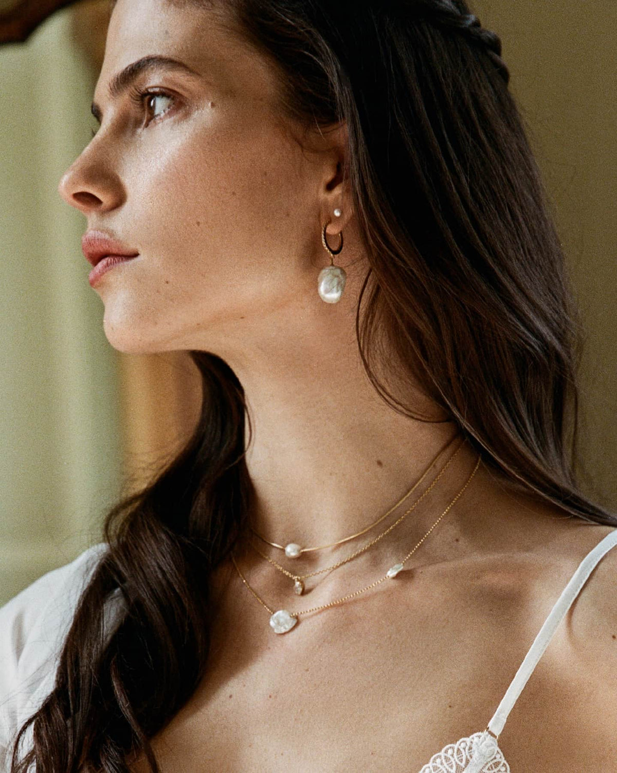 BRUNA The Label Earrings 14k Massivgold / Laborgezüchtete Diamanten Praiano Earrings