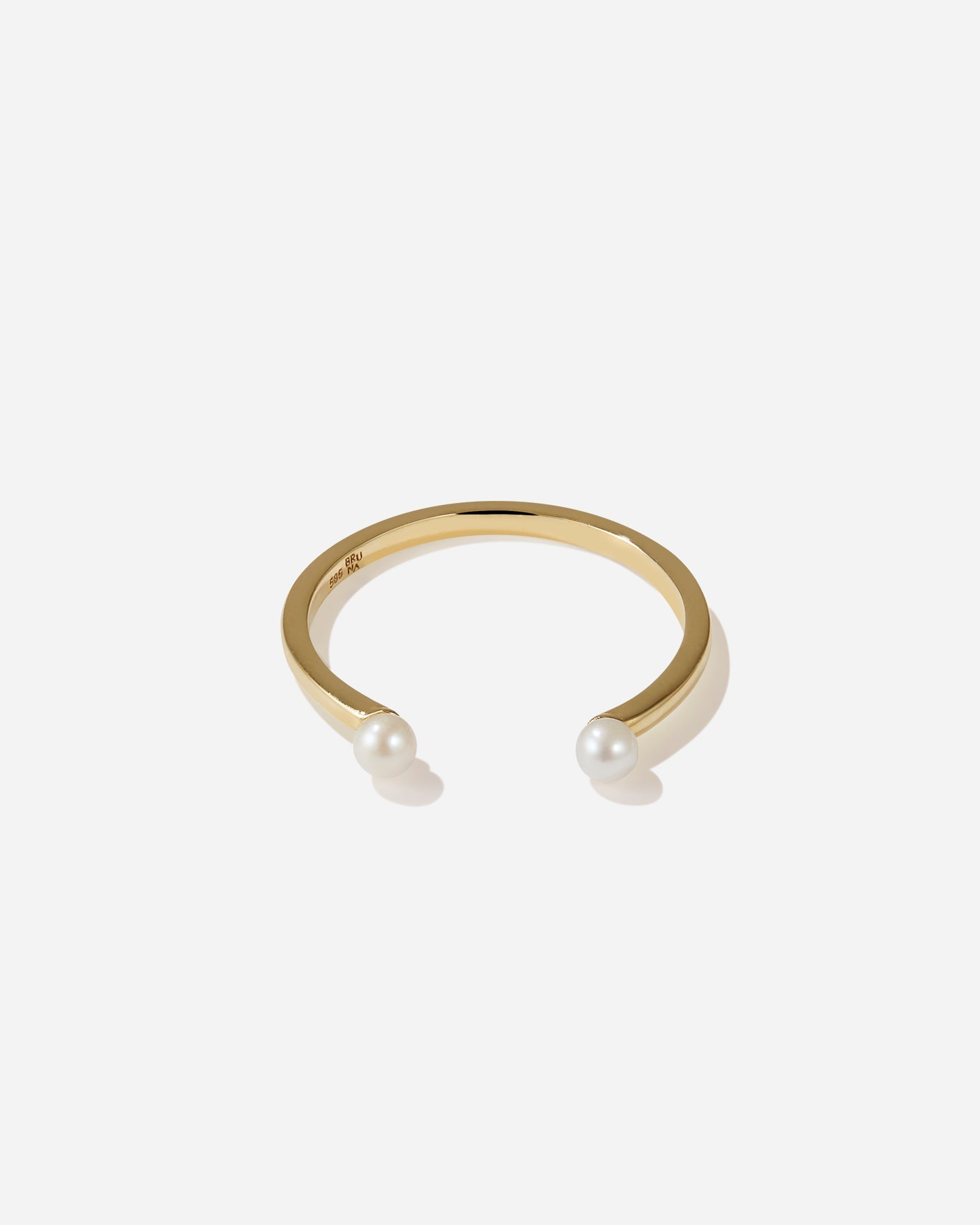 BRUNA The Label Ring 14k Massivgold / 52 / Perlen Rivoli Ring