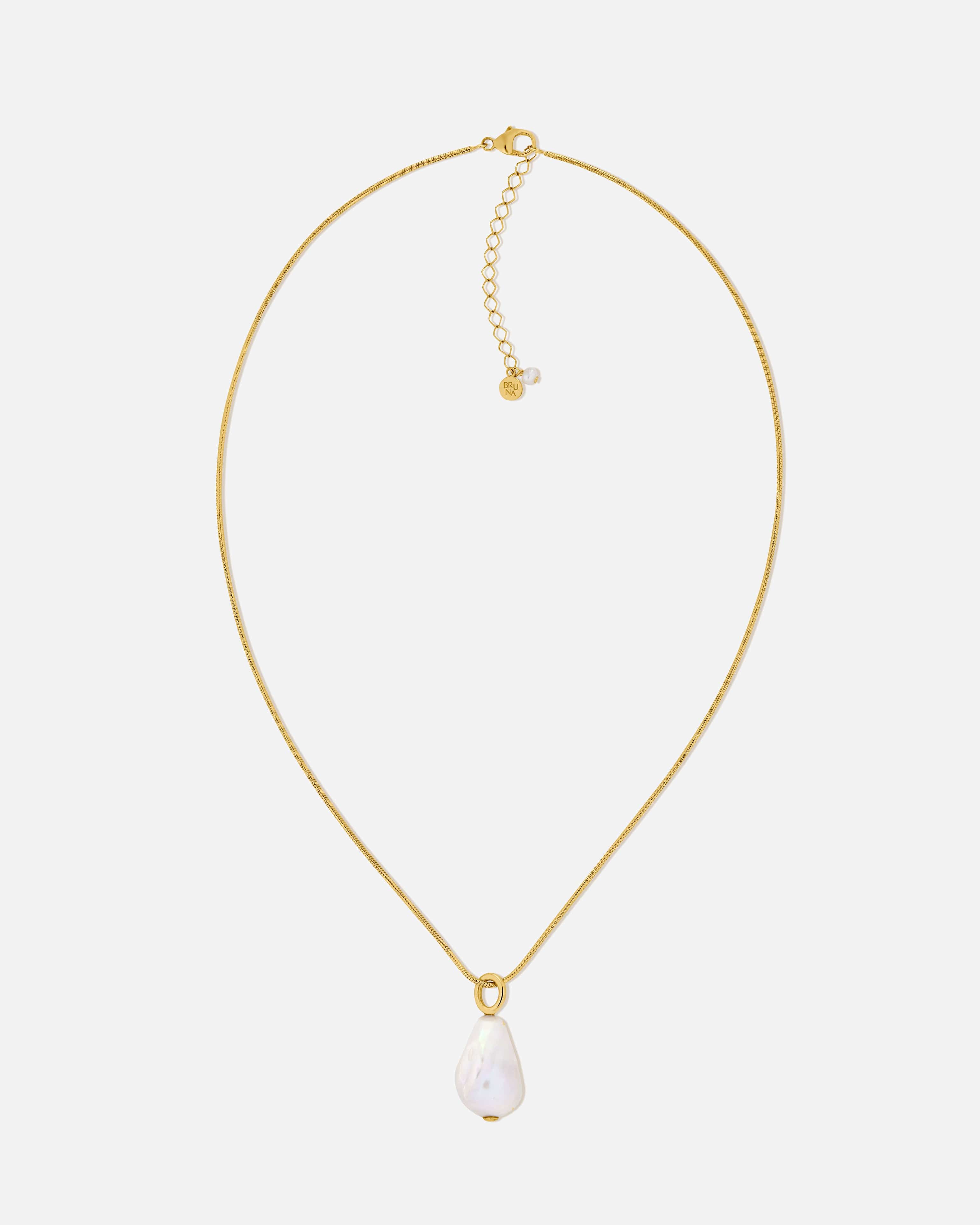 BRUNA The Label Necklace 18k Gold Vermeil / Perlen Rocher Necklace