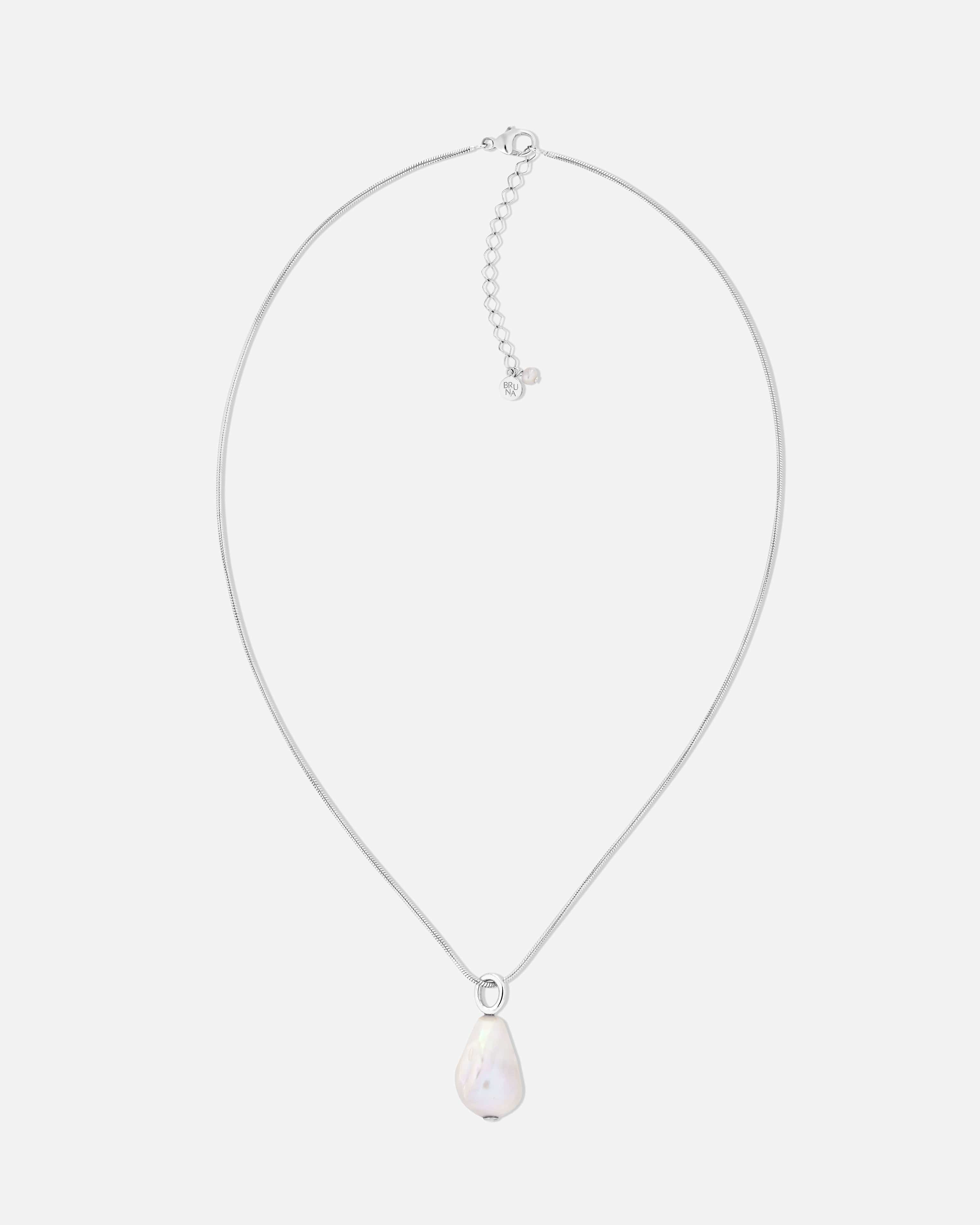 BRUNA The Label Necklace 925 Sterling Silber / Perlen Rocher Necklace