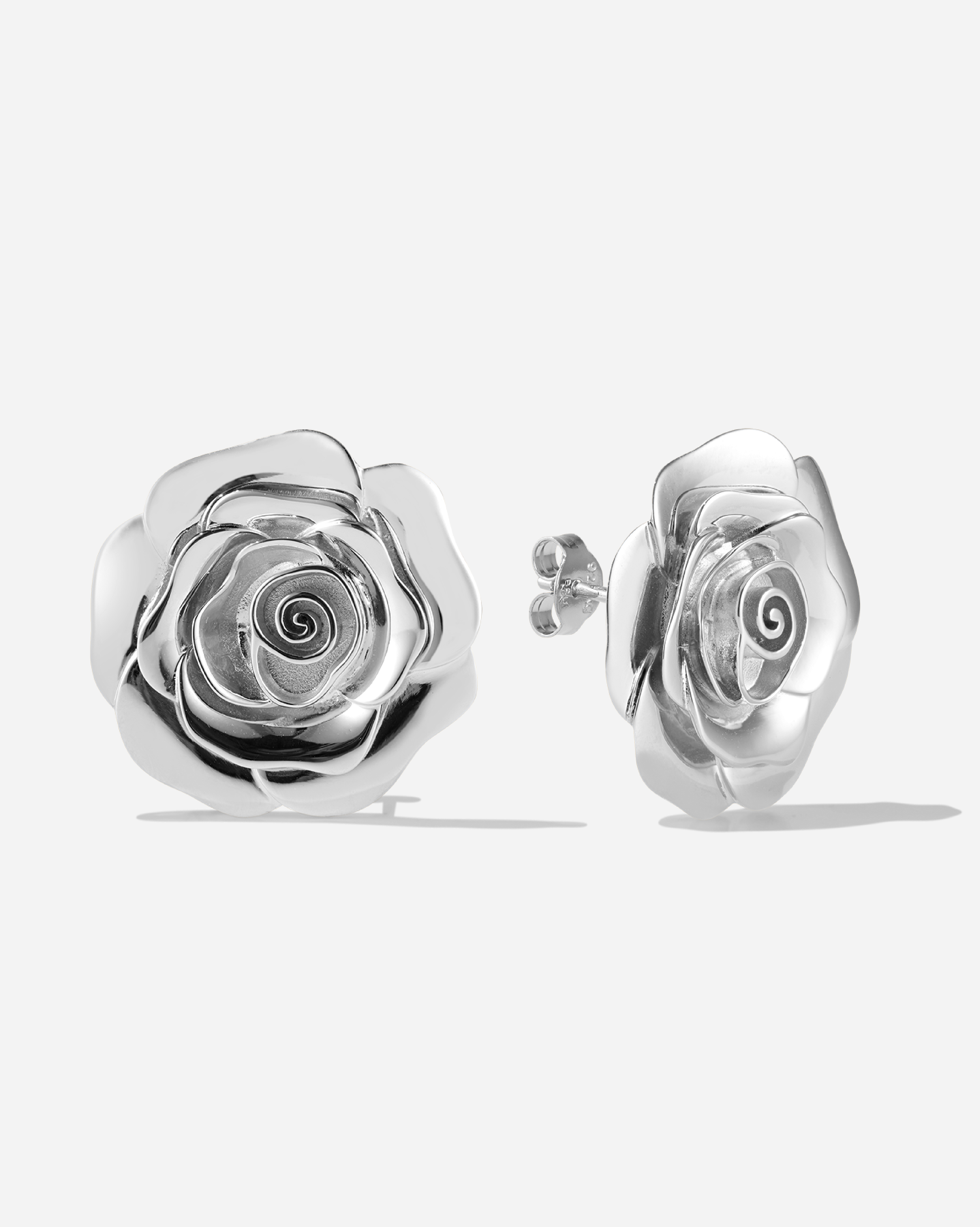 BRUNA The Label Earrings 925 Sterling Silber Rose Large Earrings