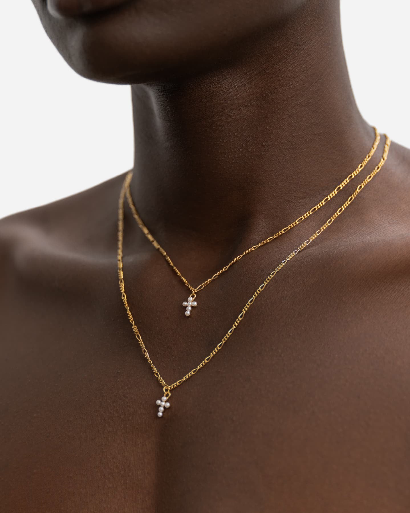 BRUNA The Label Necklace 18k Gold Vermeil / Perlen Saint-Savin Choker