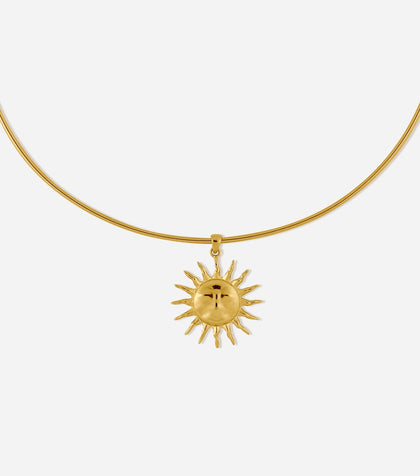 BRUNA The Label Necklace 18k Gold Vermeil Soleil Choker