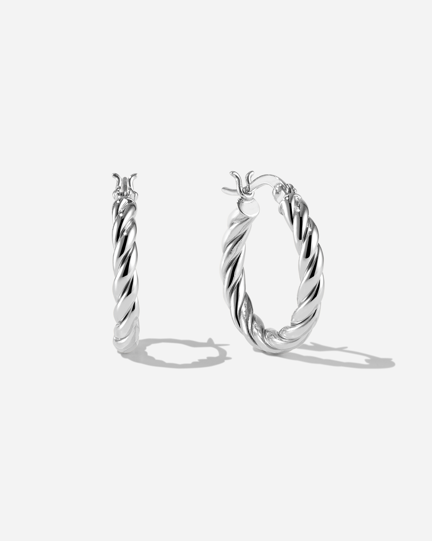 BRUNA The Label Earrings 925 Sterling Silber Tresses Hoops