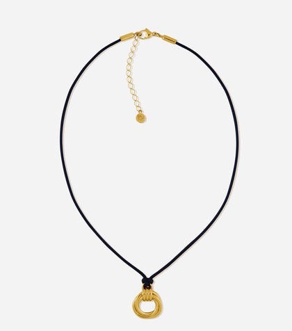 BRUNA The Label Necklace 18k Gold Vermeil Tuscany Loop Cord Necklace