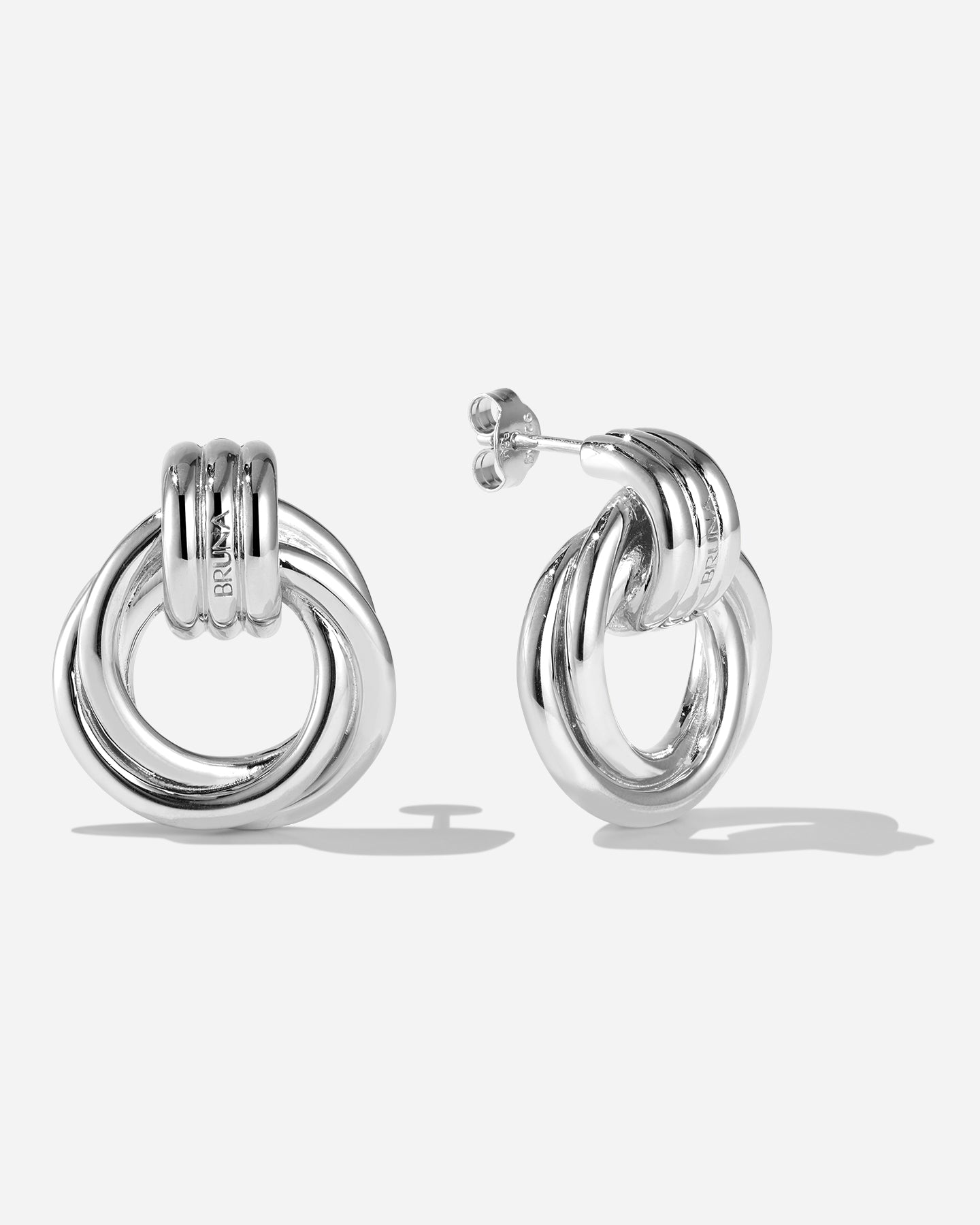 BRUNA The Label Earrings 925 Sterling Silber Tuscany Loop Earrings