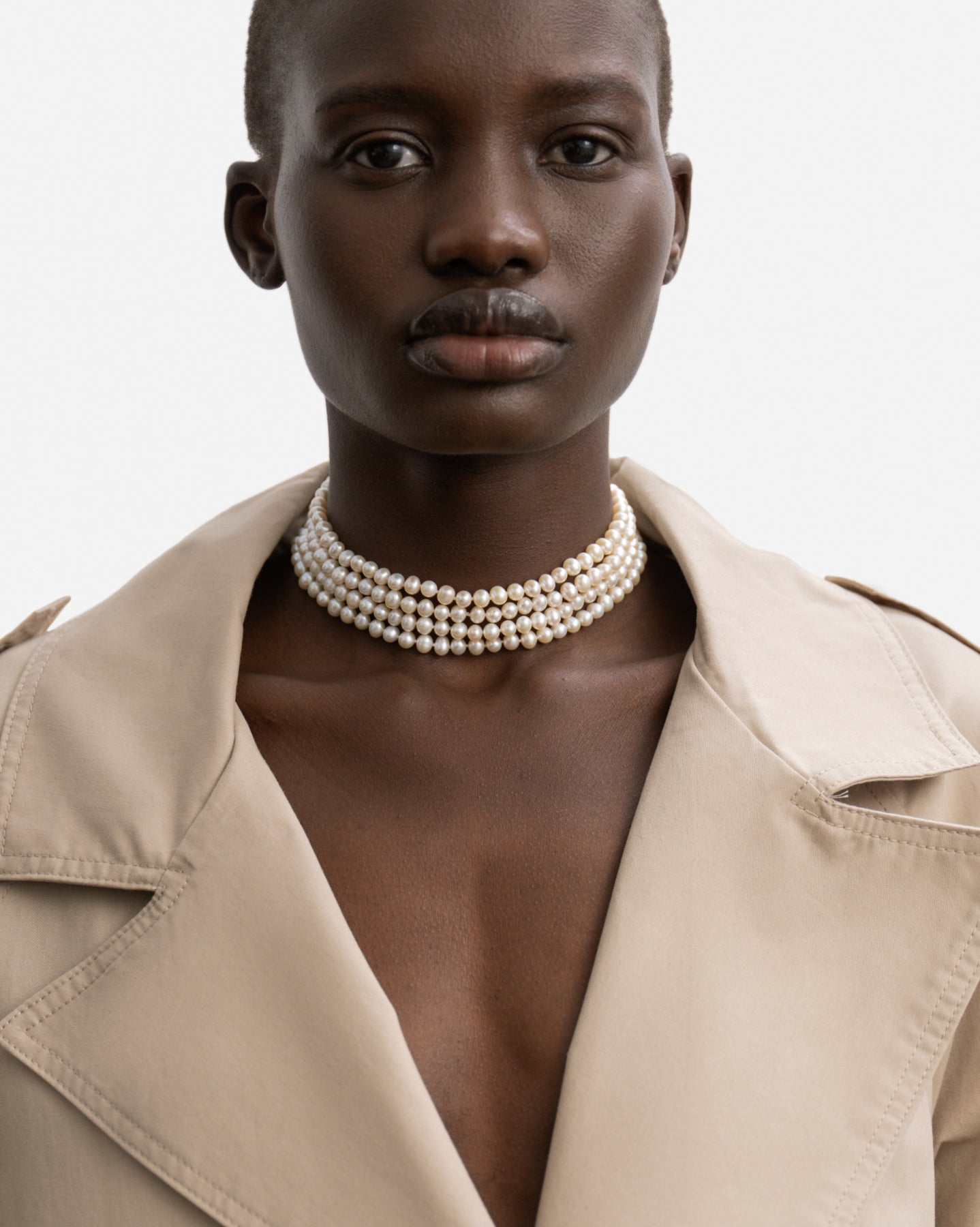 BRUNA The Label Necklace 18k Gold Vermeil / Perlen Valence Choker