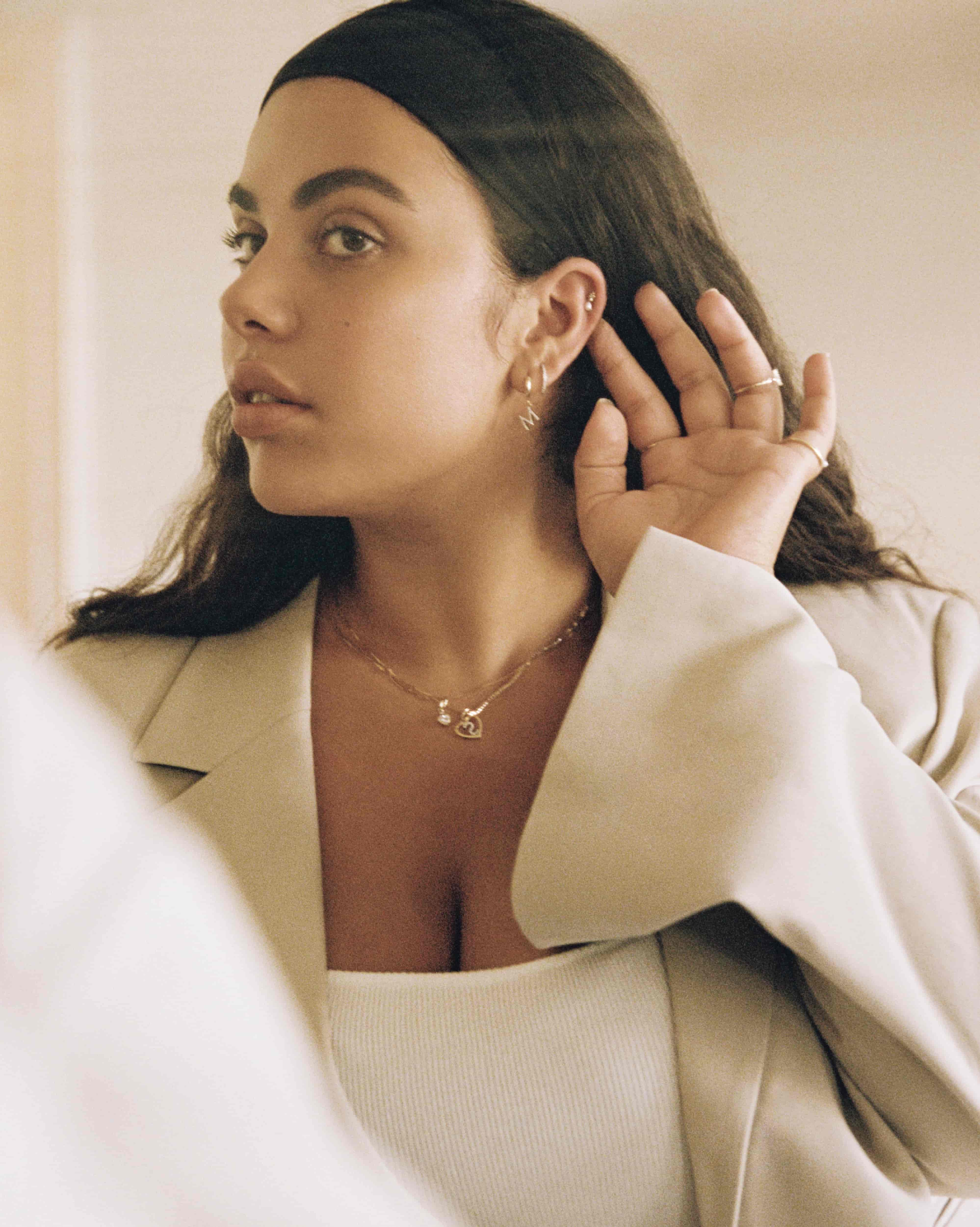 Bruna The Label Piercing 14k Massivgold / Perlen Vendôme Threaded Stud