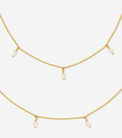 Bruna The Label Necklace 18k Gold Vermeil / Perlen Amalfi Necklace