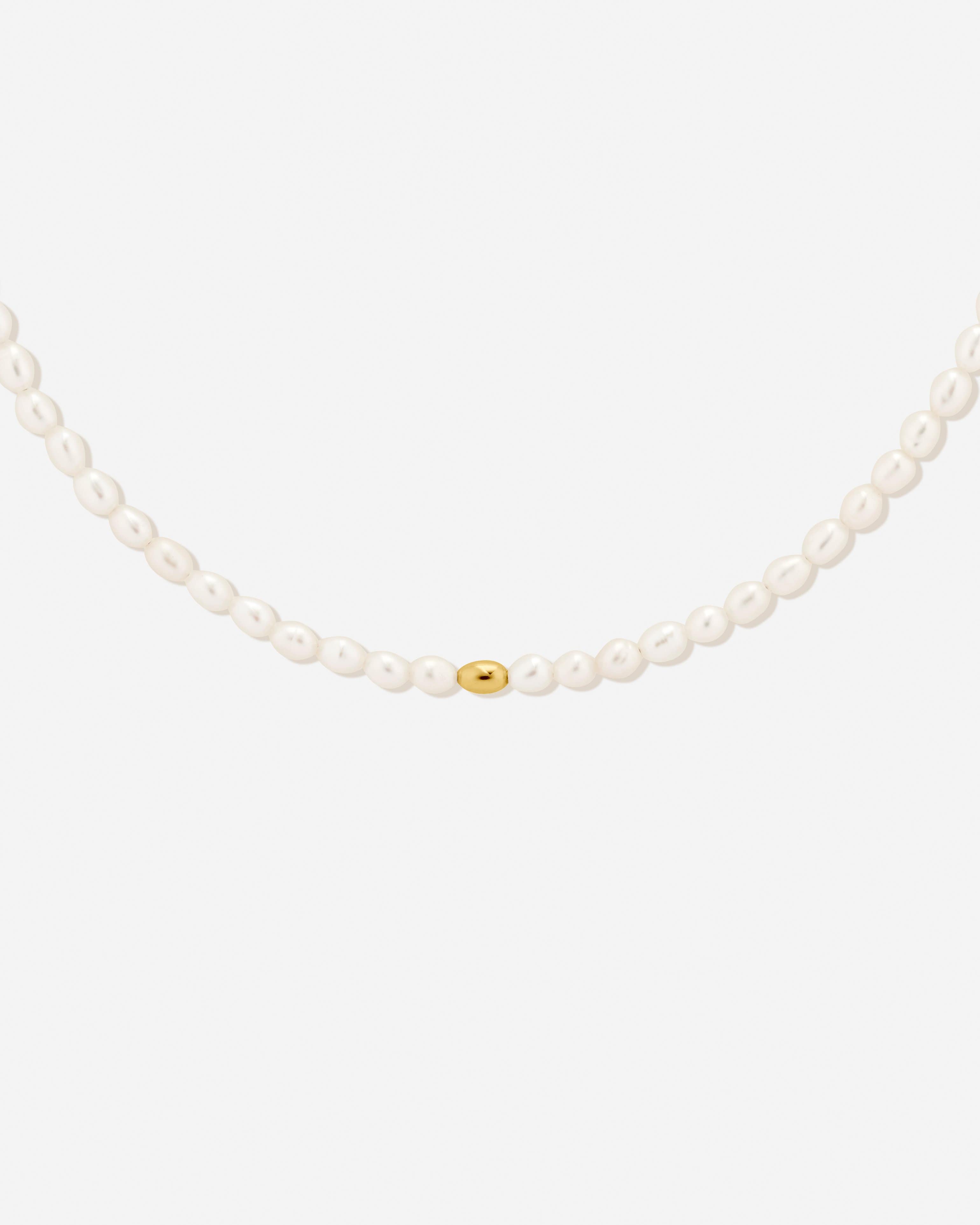 Bruna The Label Necklace 18k Gold Vermeil / Perlen Antibes Choker