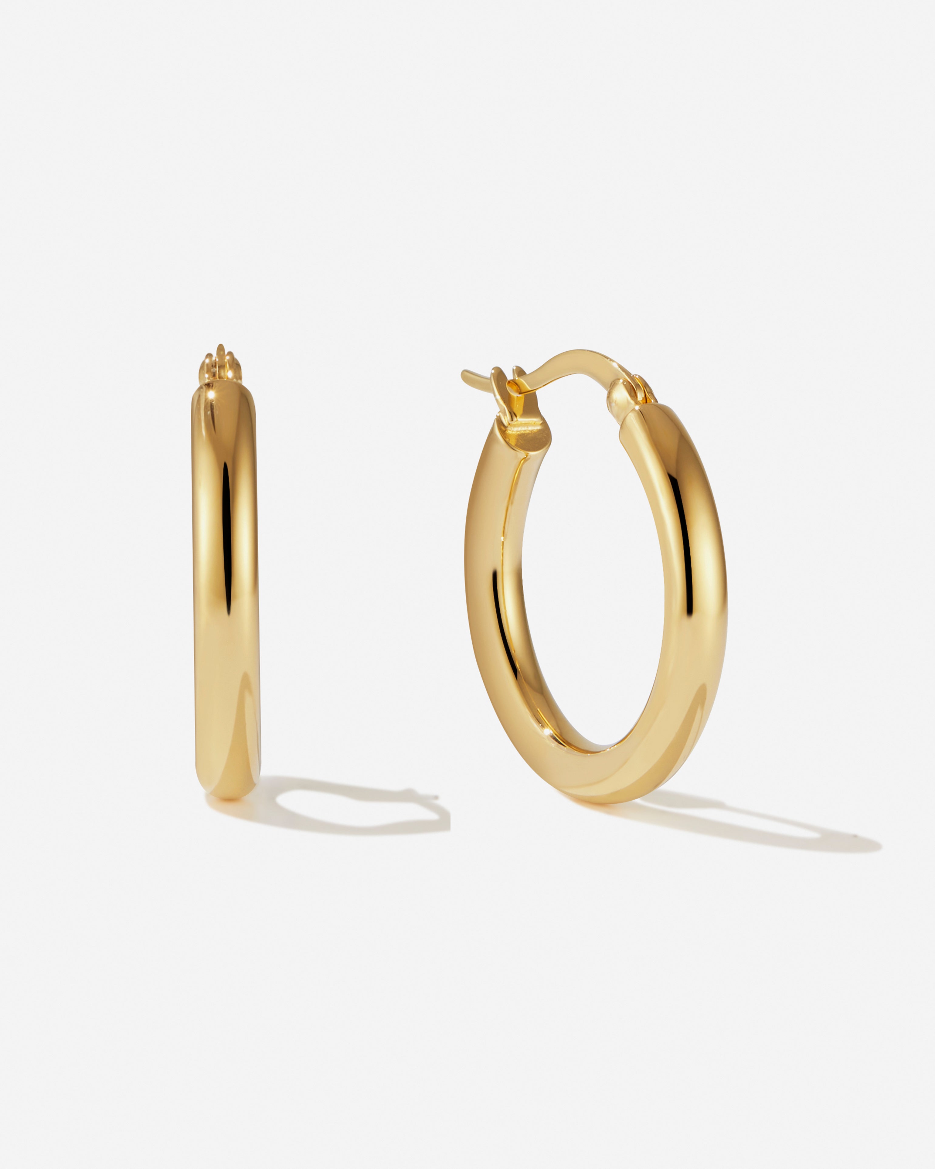 BRUNA The Label Earrings 18k Gold Vermeil / No Gems Ava Hoops
