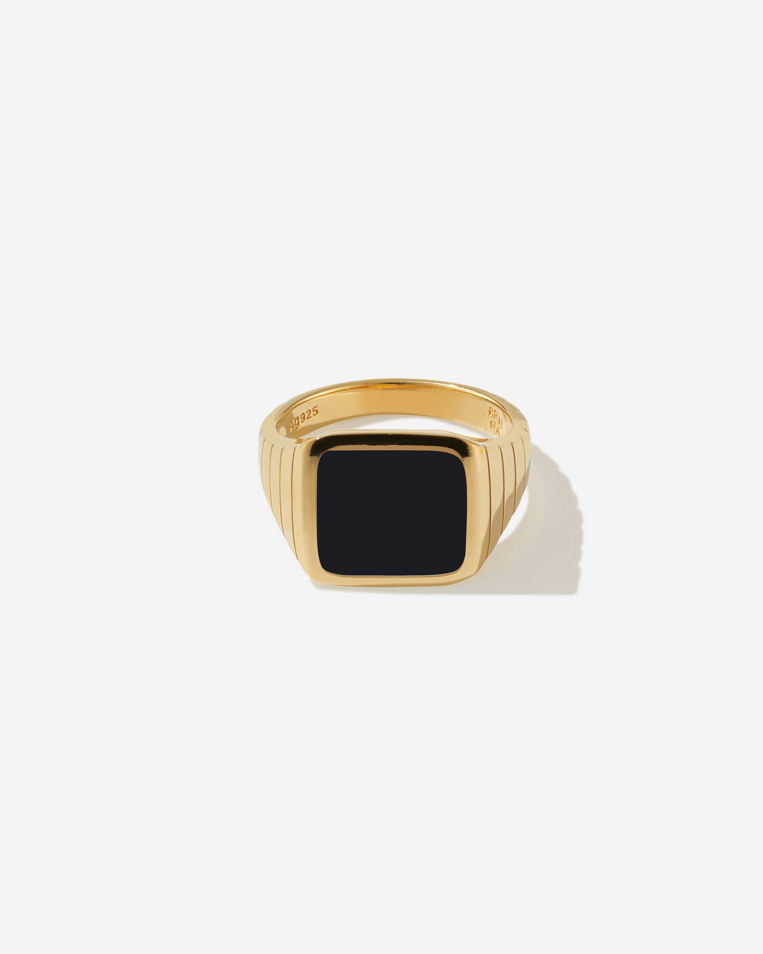 BRUNA The Label Ring 18k Gold Vermeil / 52 / Black Onyx Avino Onyx Ring