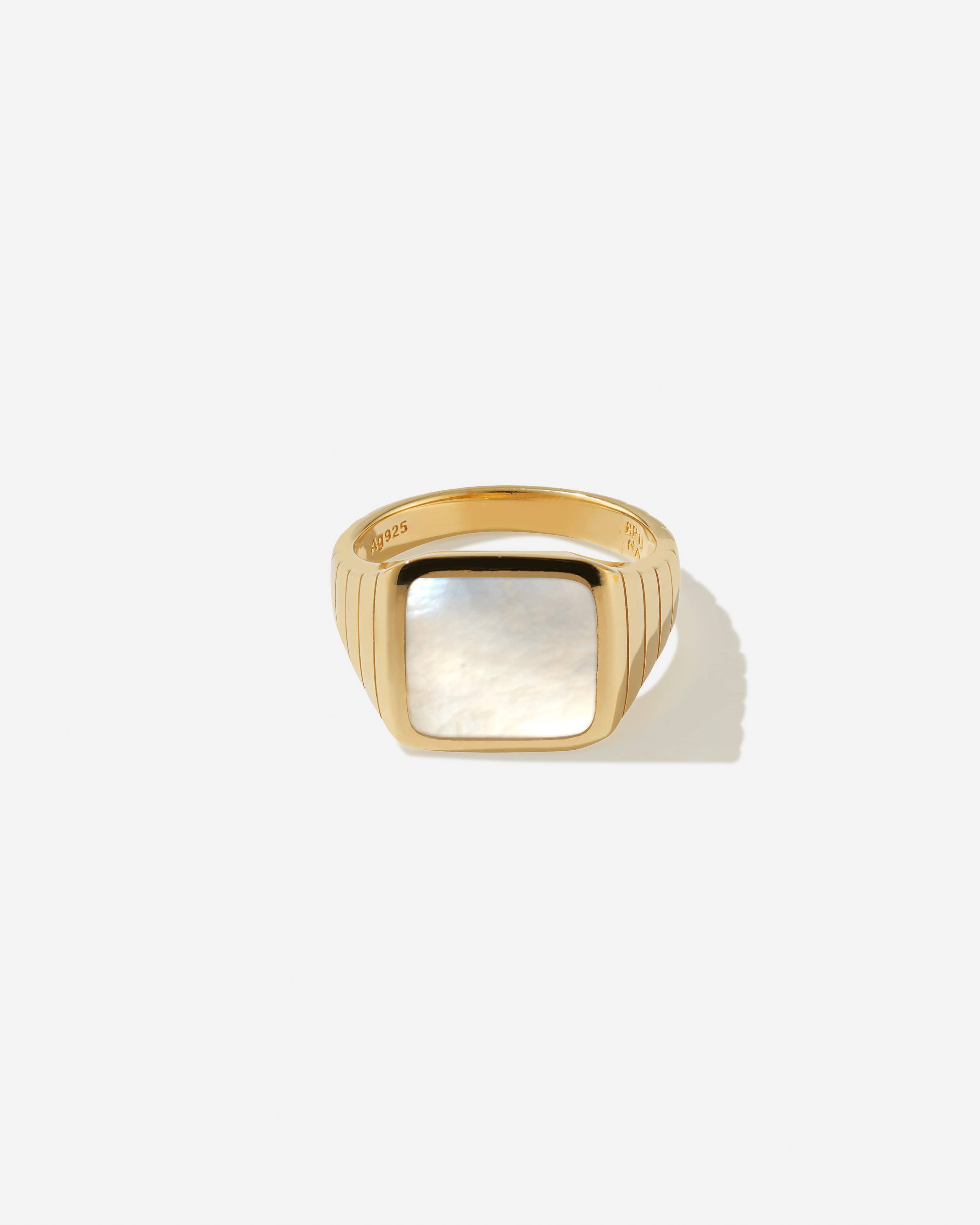 BRUNA The Label Ring 18k Gold Vermeil / 52 / Perlen Avino Pearl Ring
