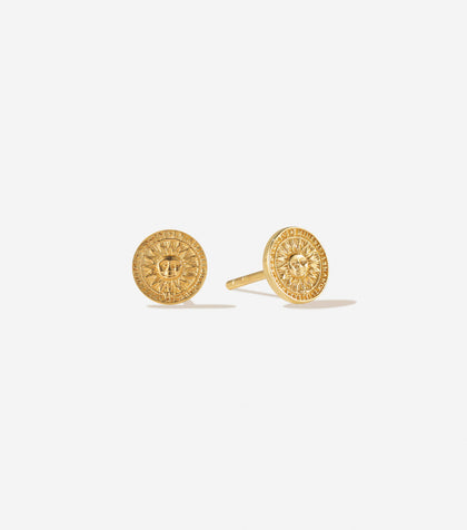 Bruna The Label Earrings 18k Gold Vermeil / No Gems Bari Studs