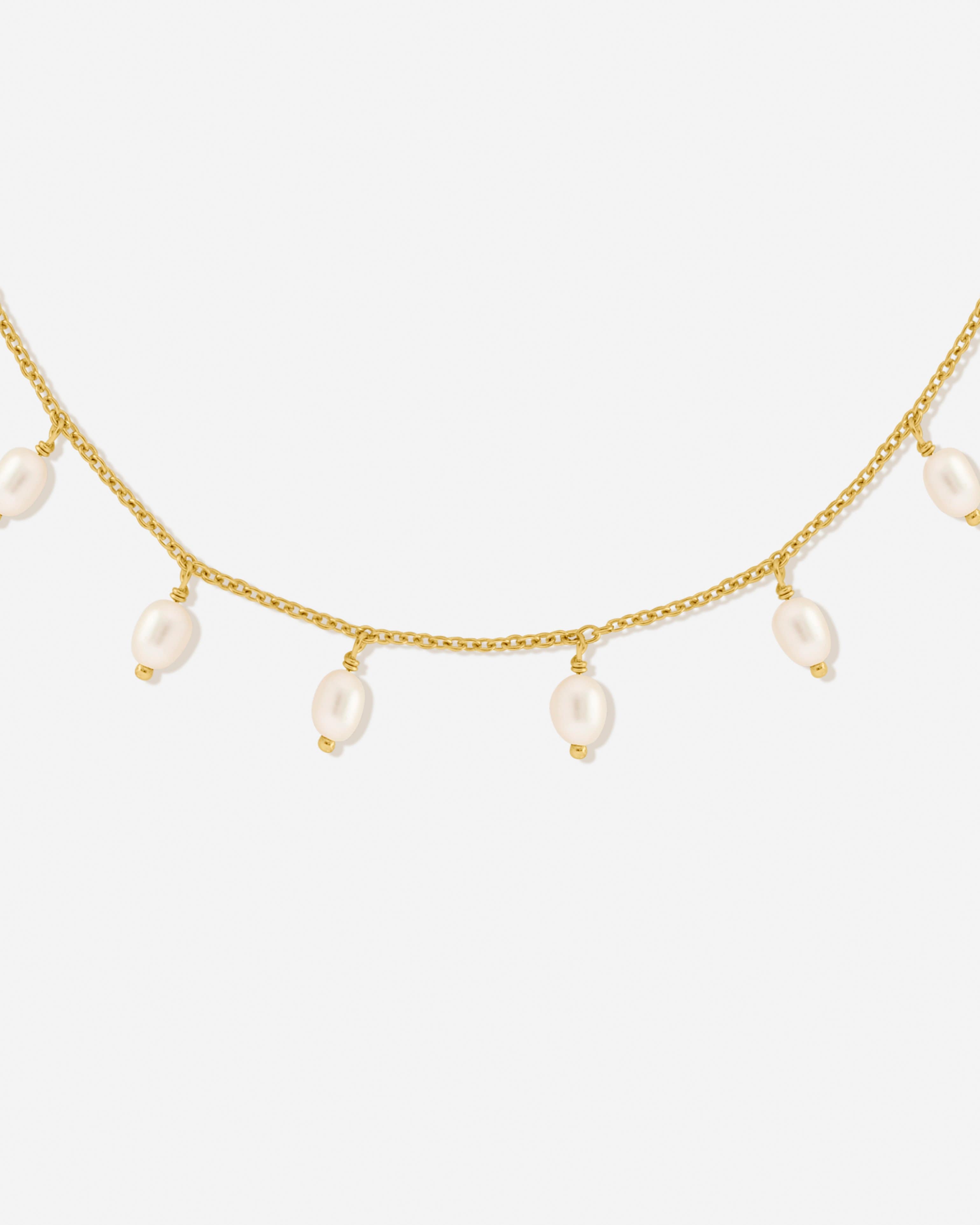 Bruna The Label Necklace 18k Gold Vermeil / Perlen Bora Bora Choker