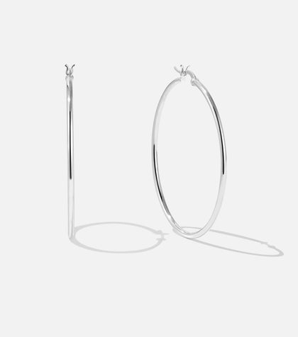 BRUNA The Label Earrings 925 Sterling Silber / No Gems Calais Large Hoops