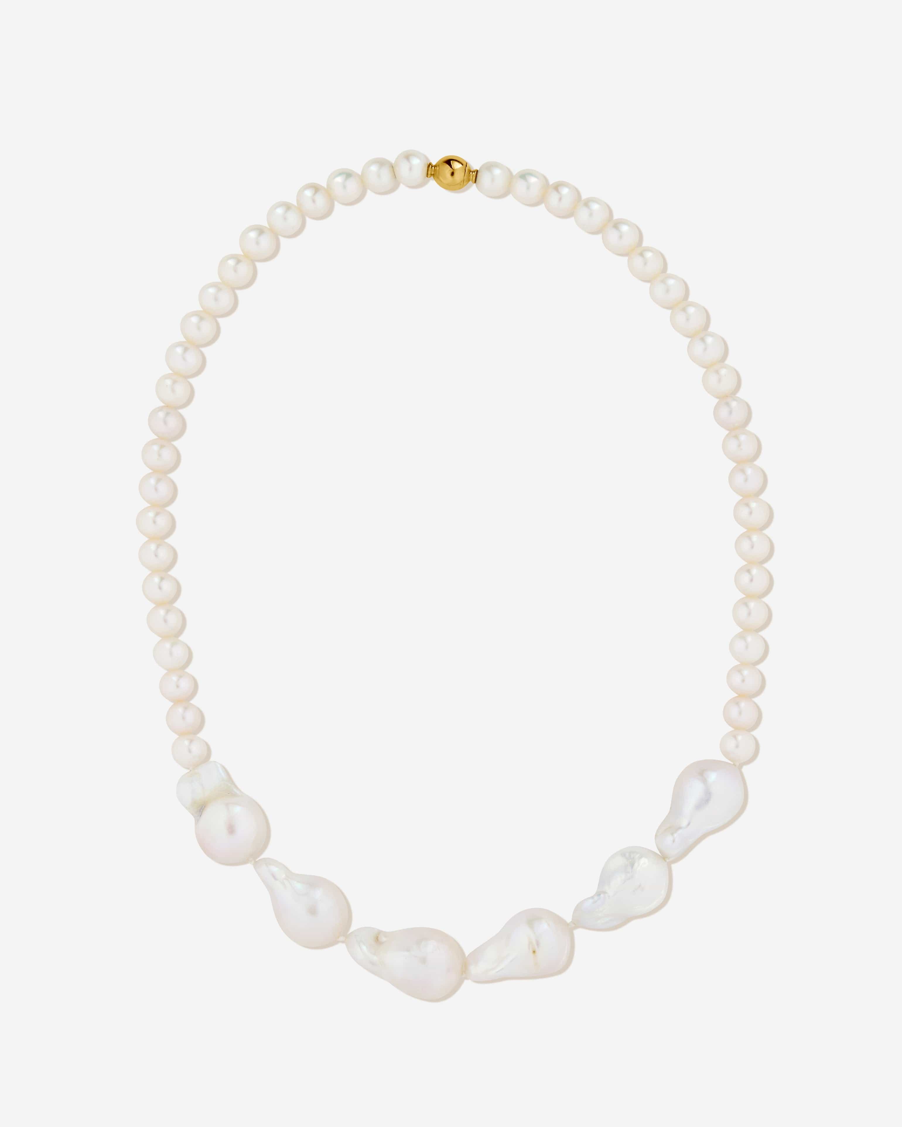 BRUNA The Label Necklace 18k Gold Vermeil / Perlen Champagne Necklace