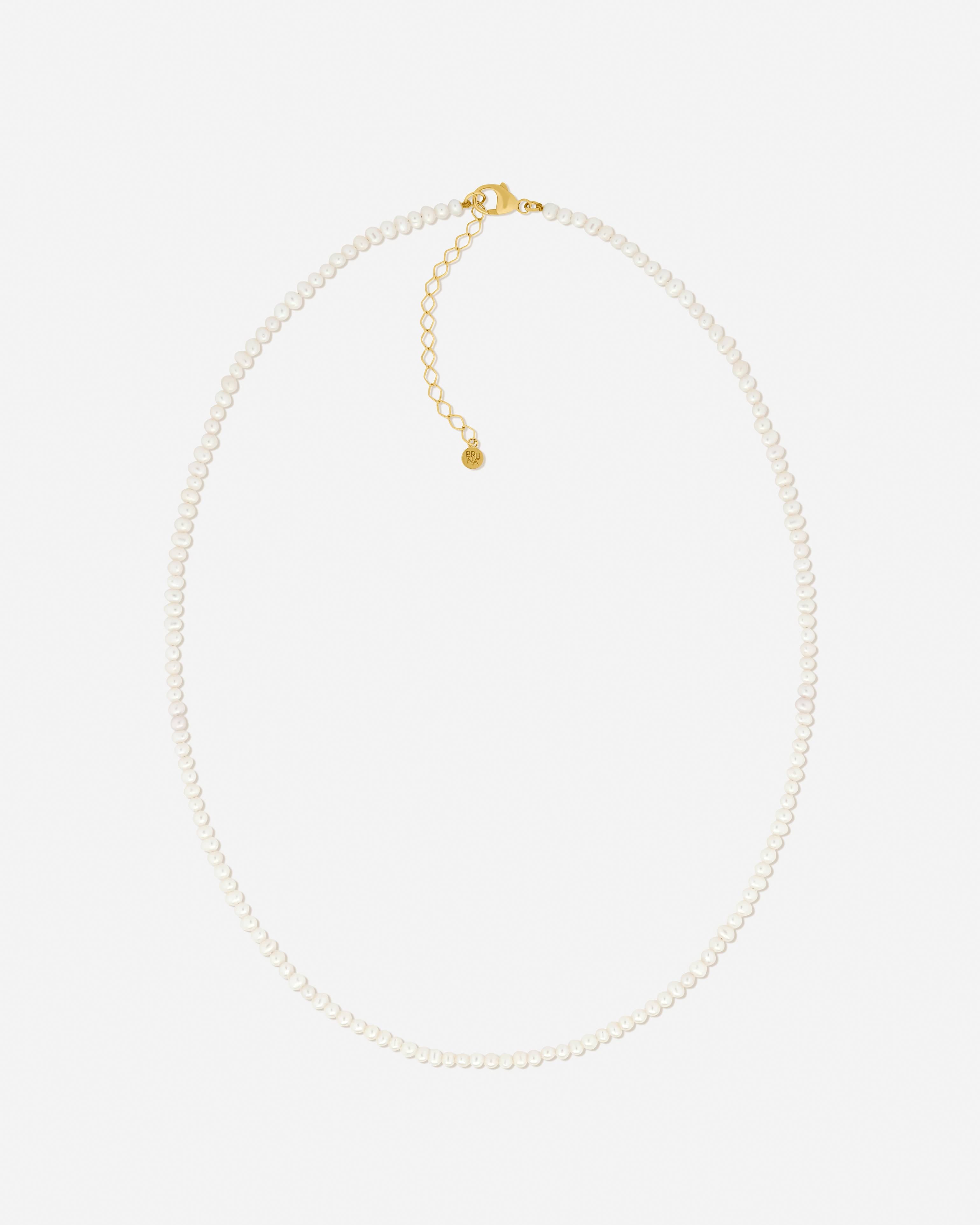 Bruna The Label Necklace 18k Gold Vermeil / Perlen Chantilly Necklace