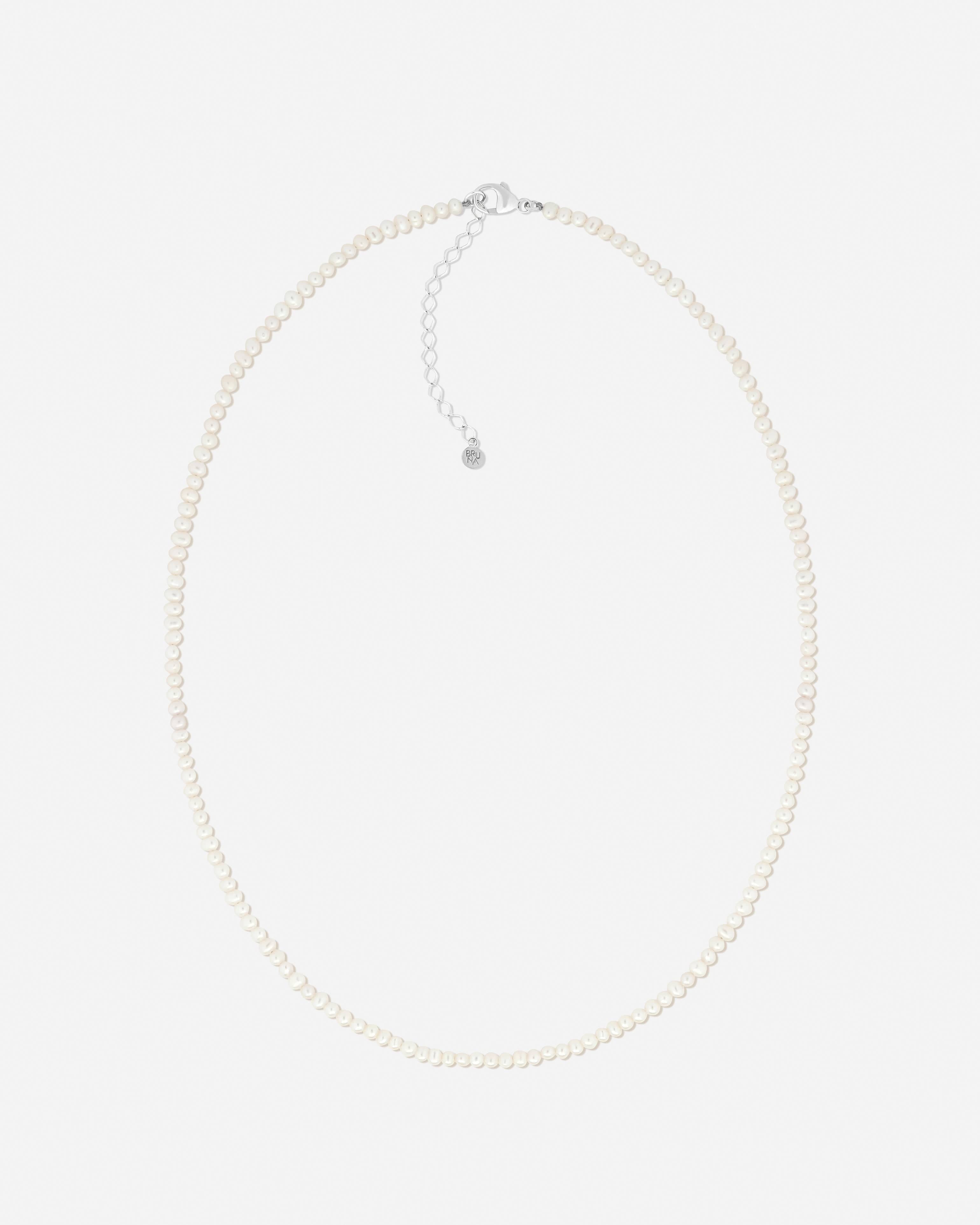 Bruna The Label Necklace 925 Sterling Silber / Perlen Chantilly Necklace