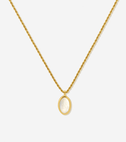 BRUNA The Label Necklace 18k Gold Vermeil / Perlen Como Necklace