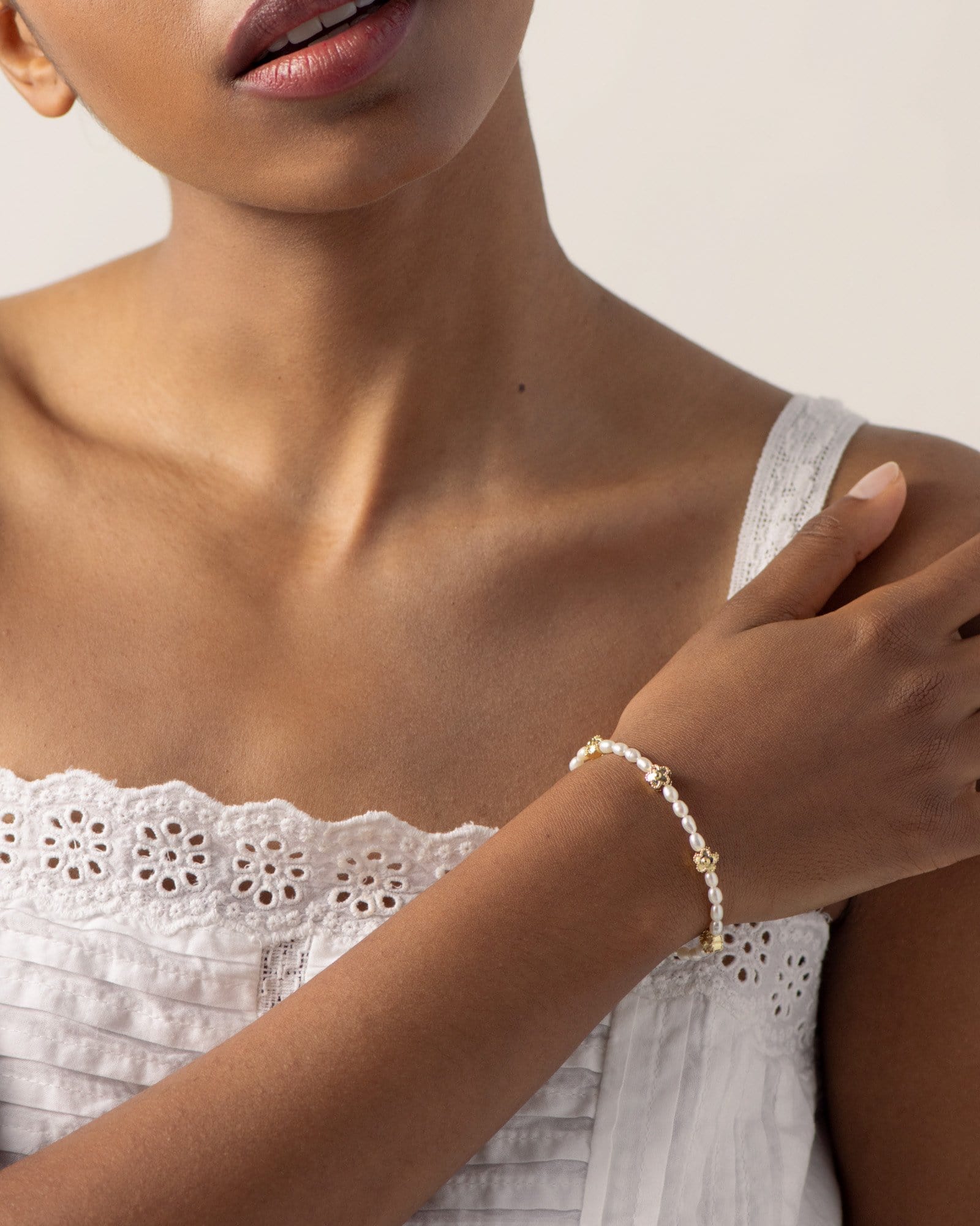 Bruna The Label Bracelet 18k Gold Vermeil / Perlen Fiore Bracelet