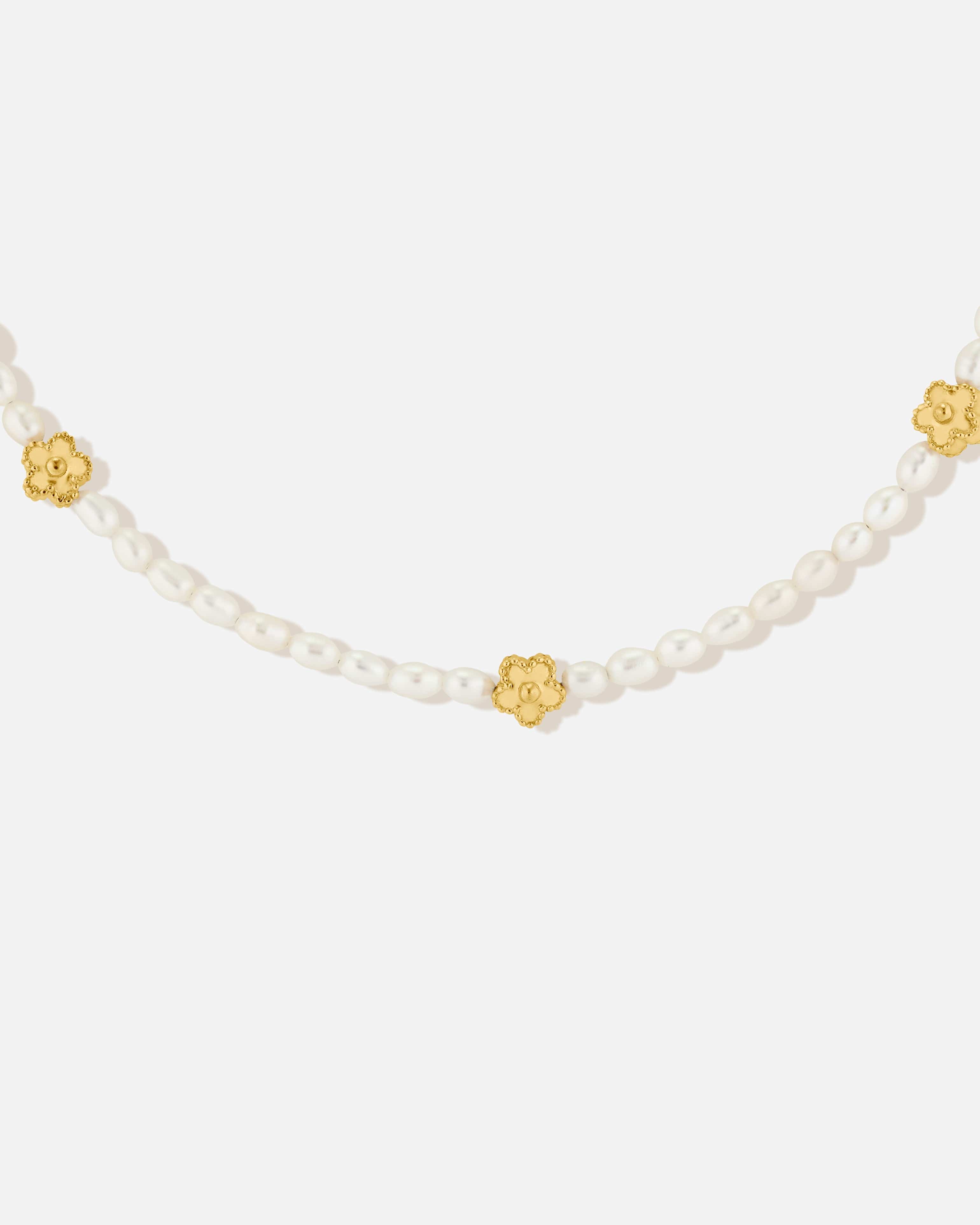 Bruna The Label Necklace 18k Gold Vermeil / Perlen Fiore Choker