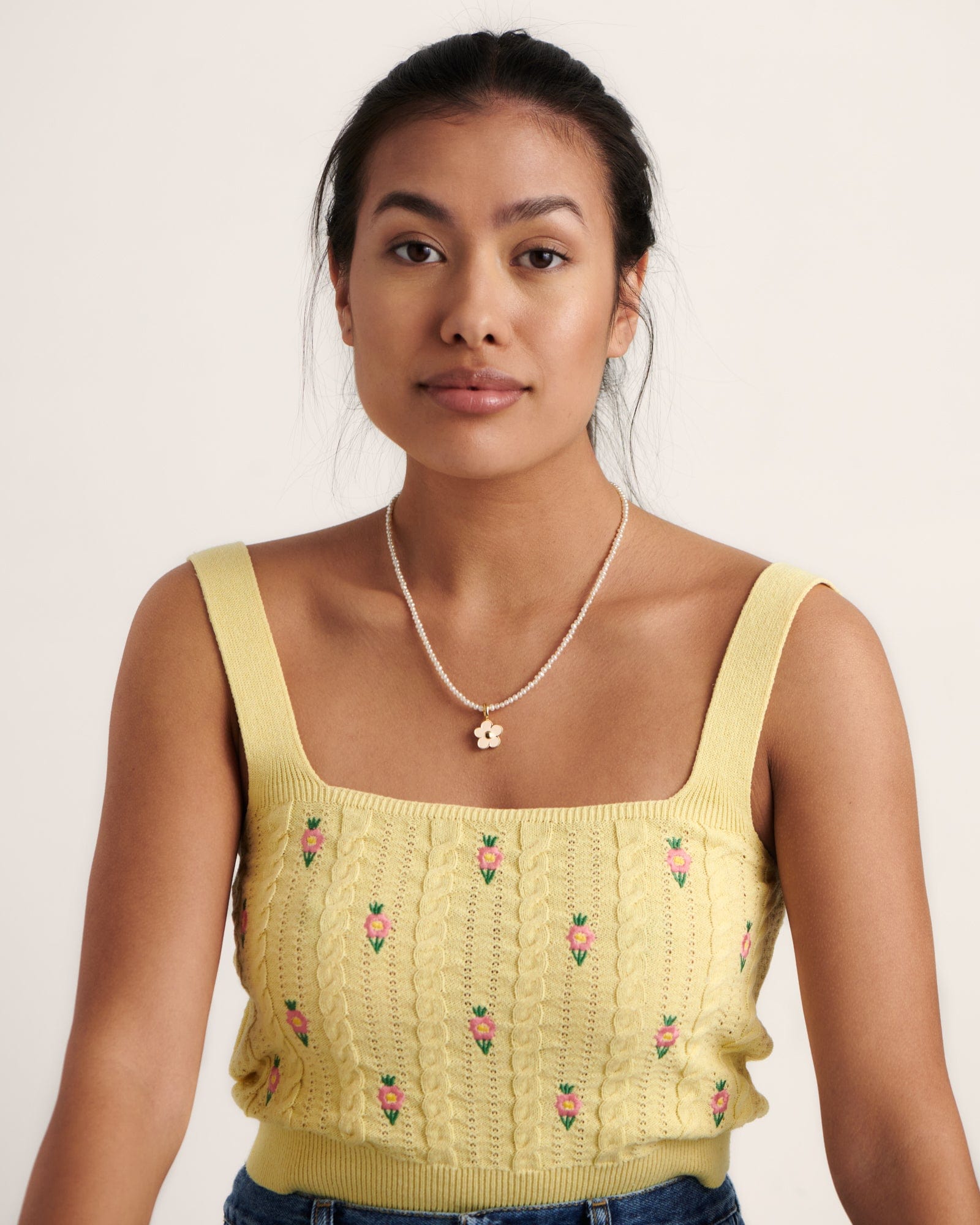 BRUNA The Label Charm 18k Gold Vermeil / Emaille Fleur Charm Seashell