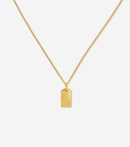 BRUNA The Label Necklace 18k Gold Vermeil / Topaz Florence Mini Necklace