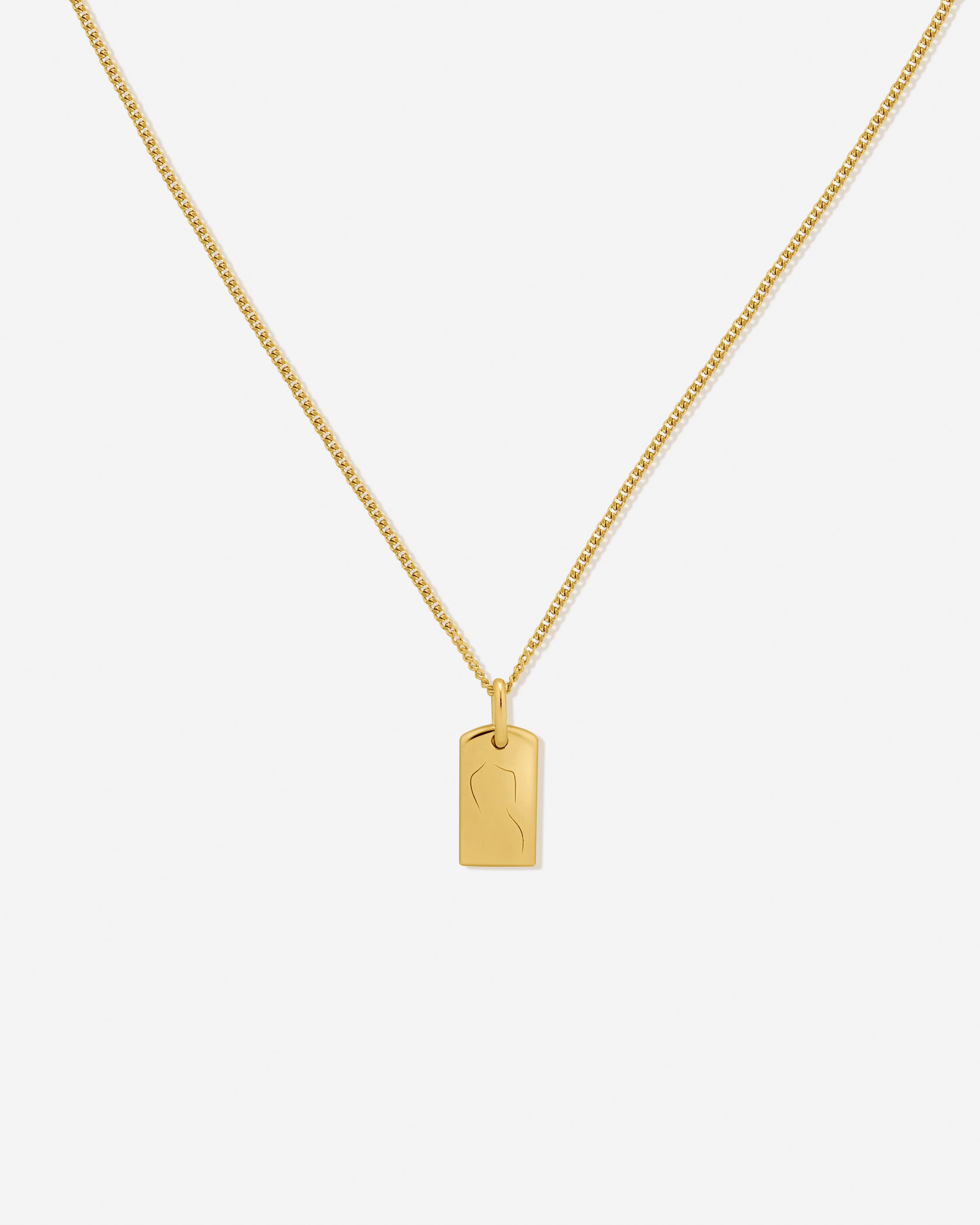 BRUNA The Label Necklace 18k Gold Vermeil / Topaz Florence Mini Necklace