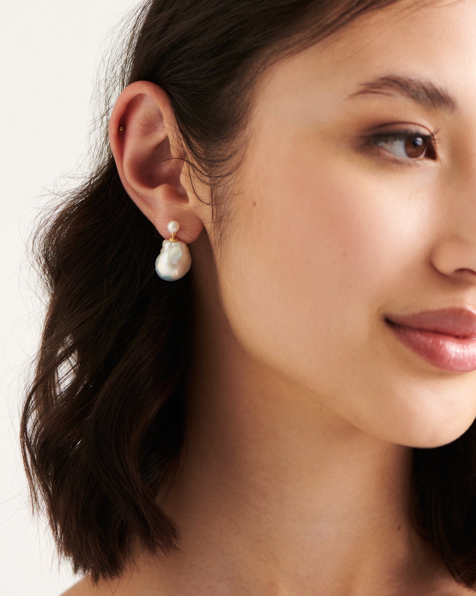 BRUNA The Label Earrings 18k Gold Vermeil / Perlen Genova Earrings