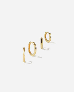 BRUNA The Label Sets 18k Gold Vermeil Isola Small Hoops Set