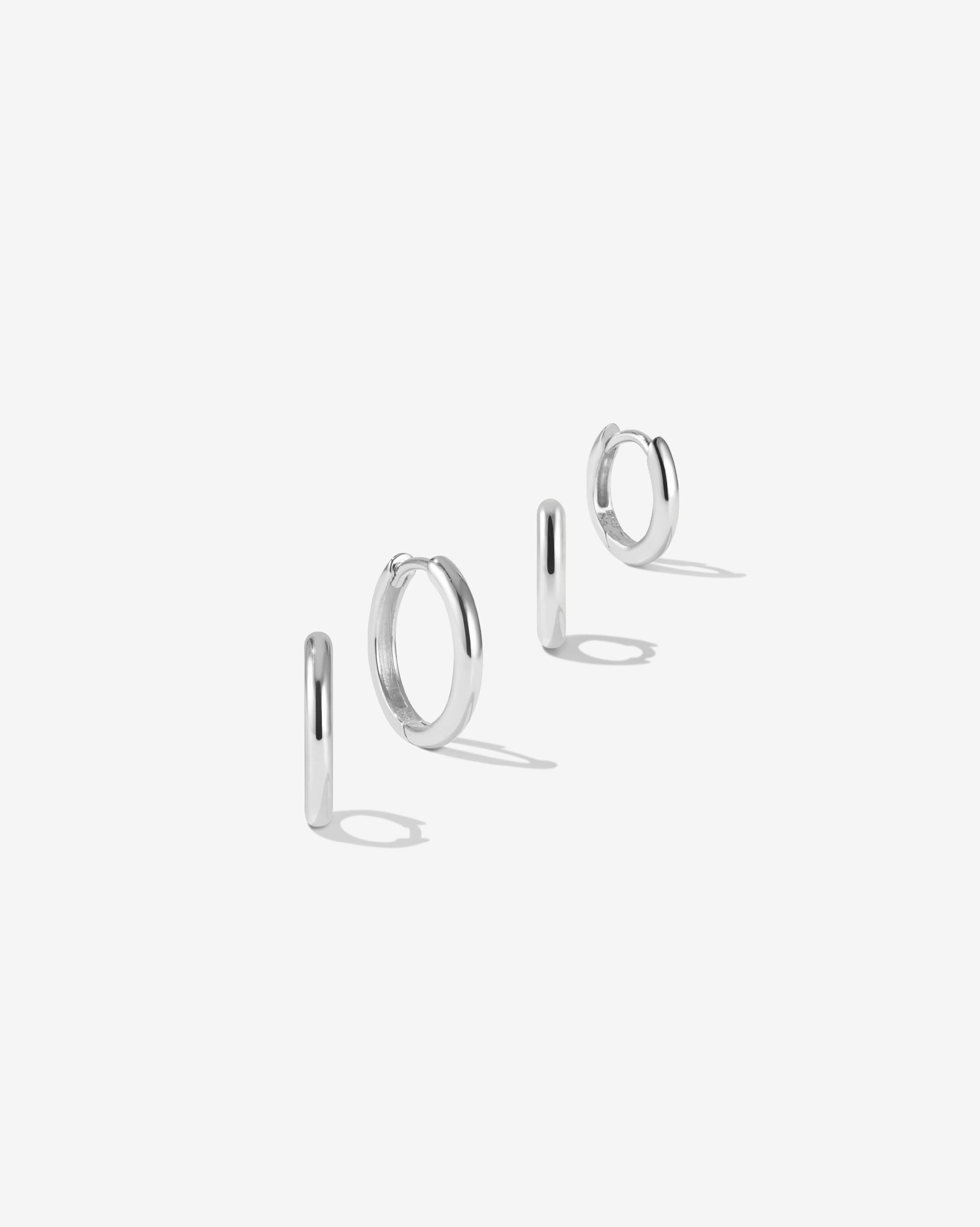 BRUNA The Label Sets 925 Sterling Silber Isola Small Hoops Set