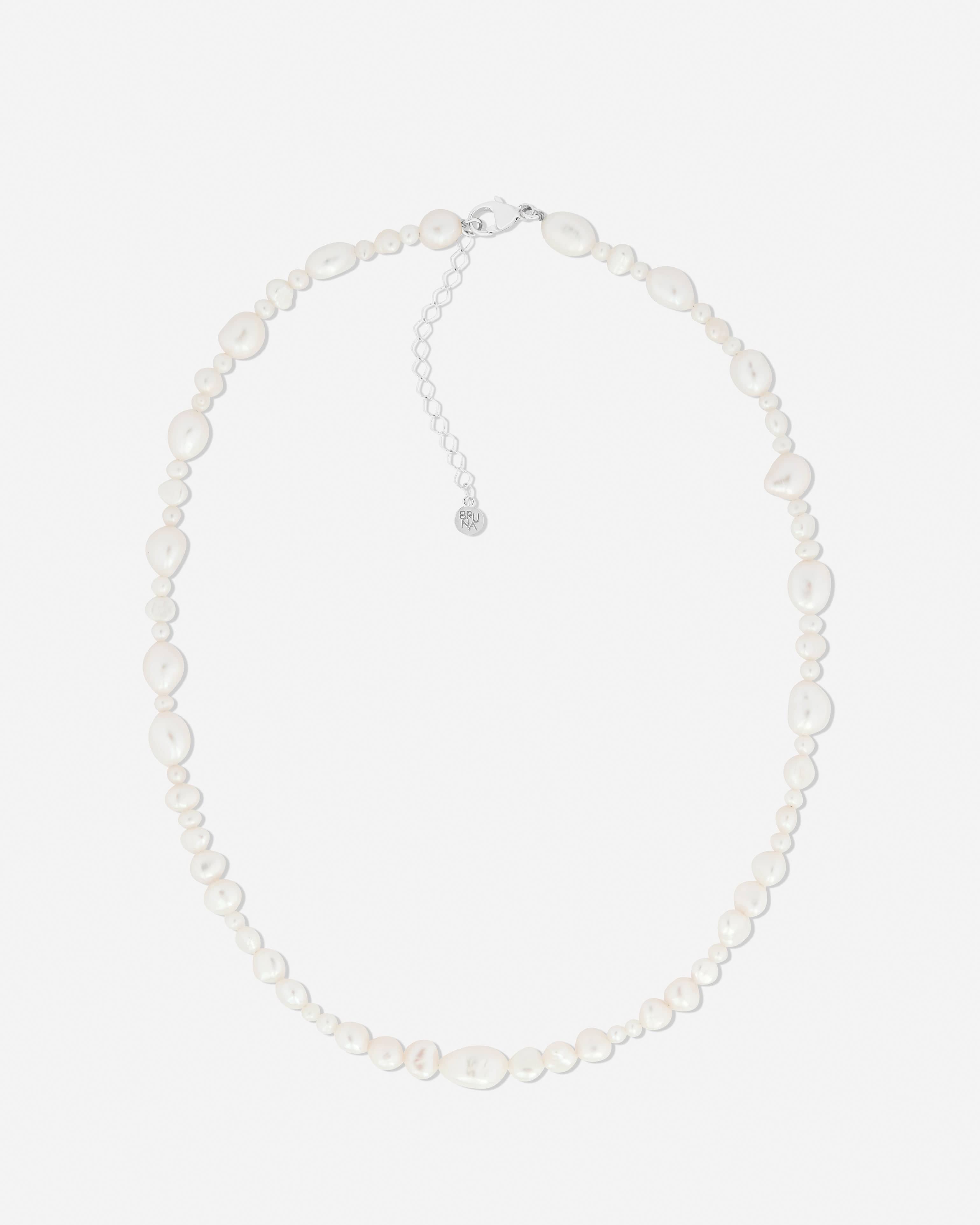 Bruna The Label Necklace 925 Sterling Silber / Perlen La Mer Necklace