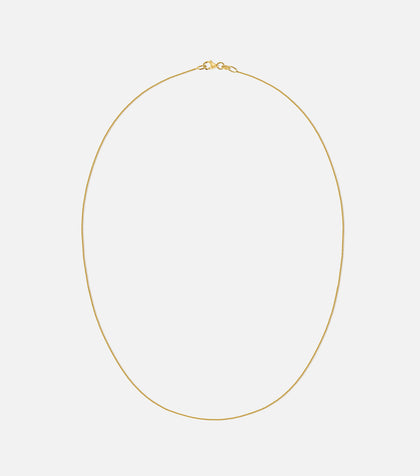 BRUNA The Label Necklace 14k Massivgold / No Gems Lille Chain