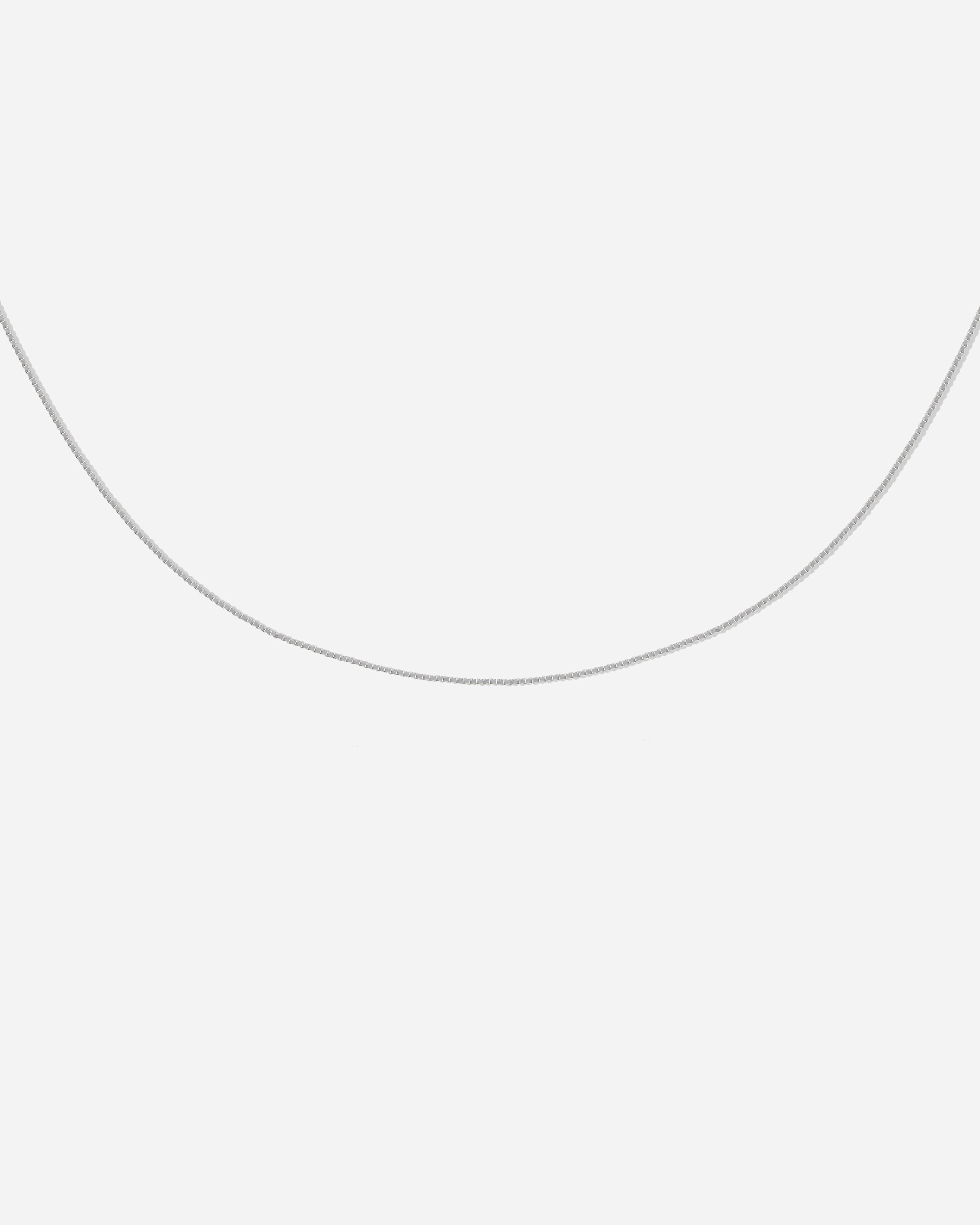 BRUNA The Label Necklace 14k Weißgold / No Gems Lille Chain