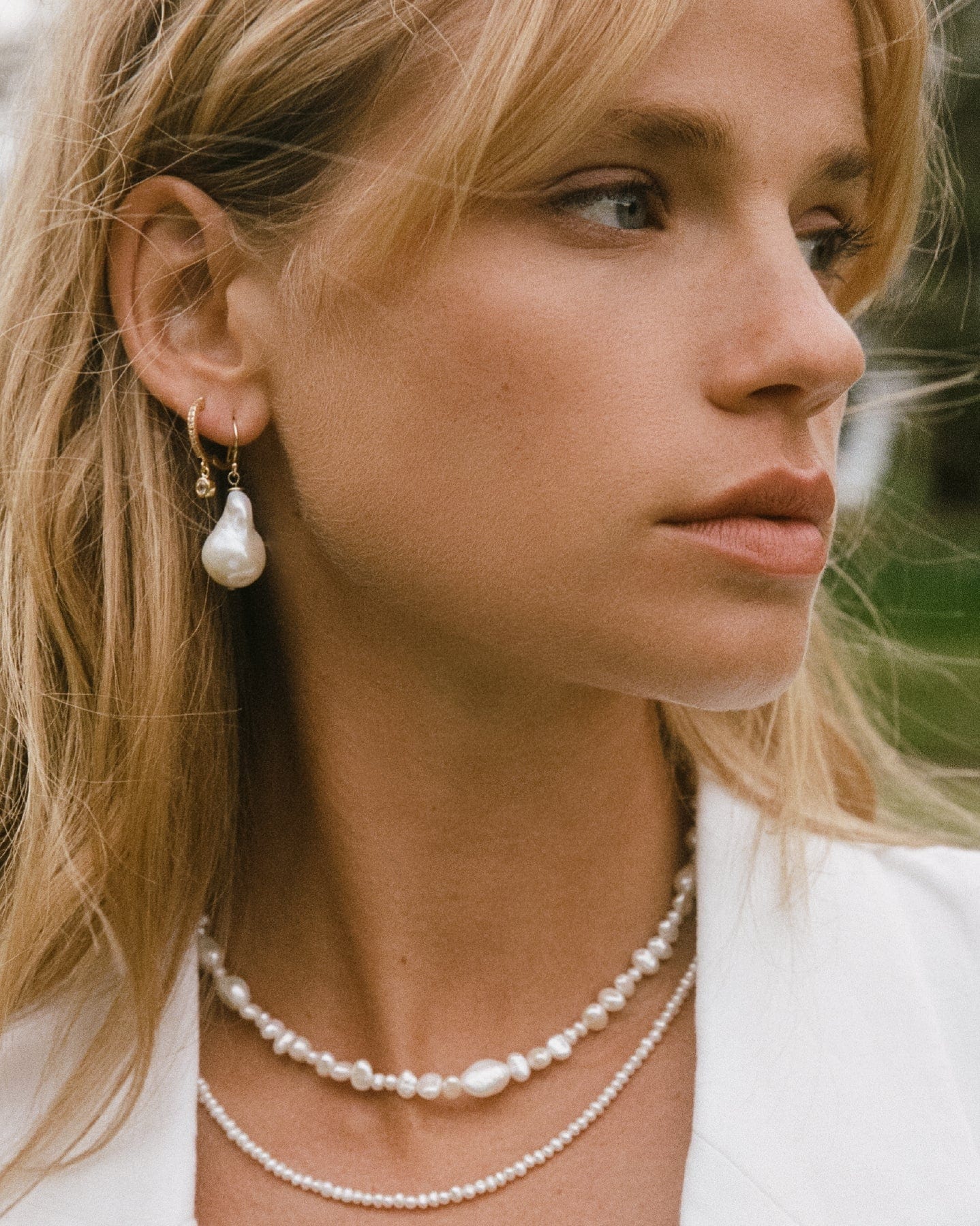 BRUNA The Label Earrings 14k Massivgold / Perlen Mercier Earrings