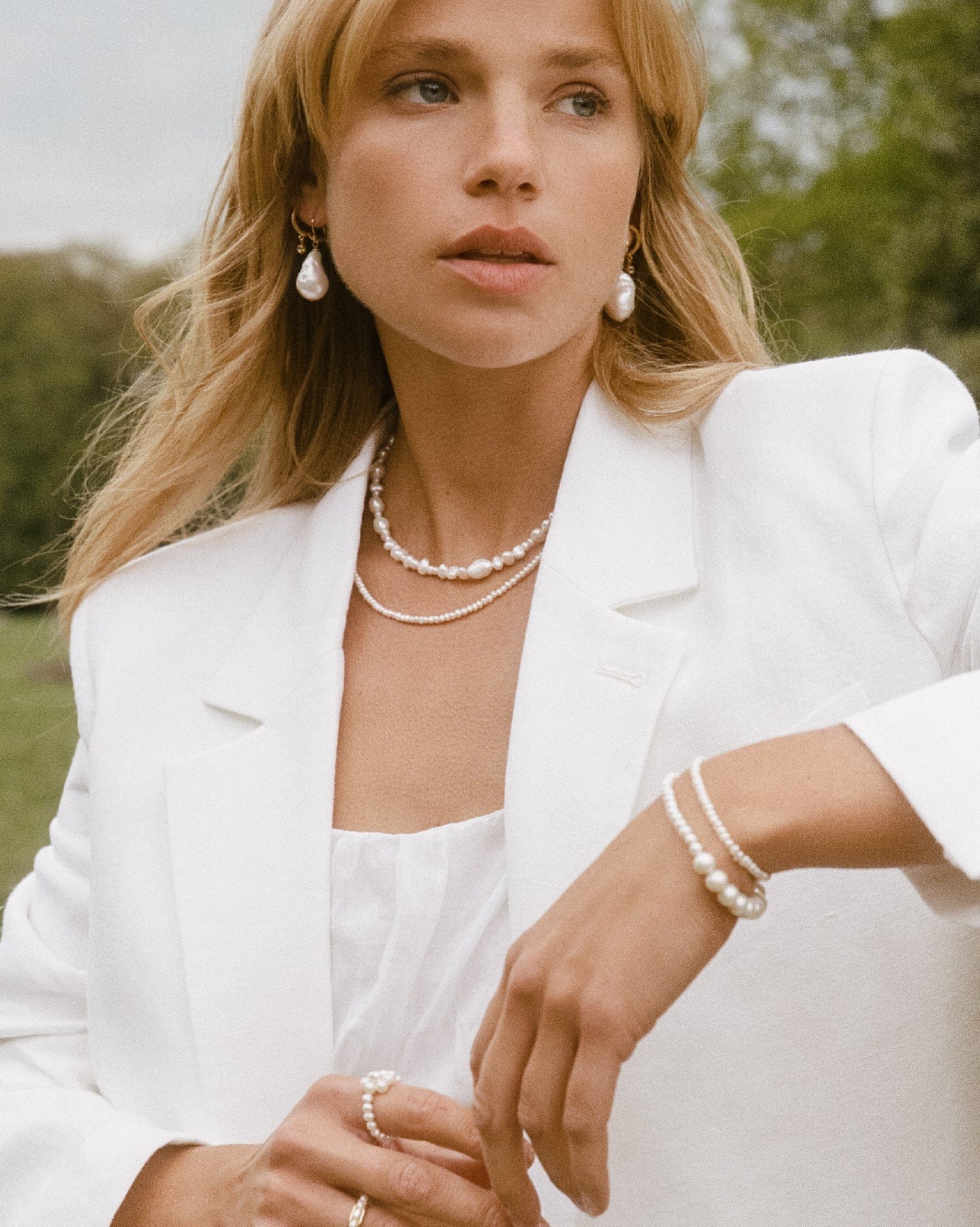 BRUNA The Label Earrings 14k Massivgold / Perlen Mercier Earrings